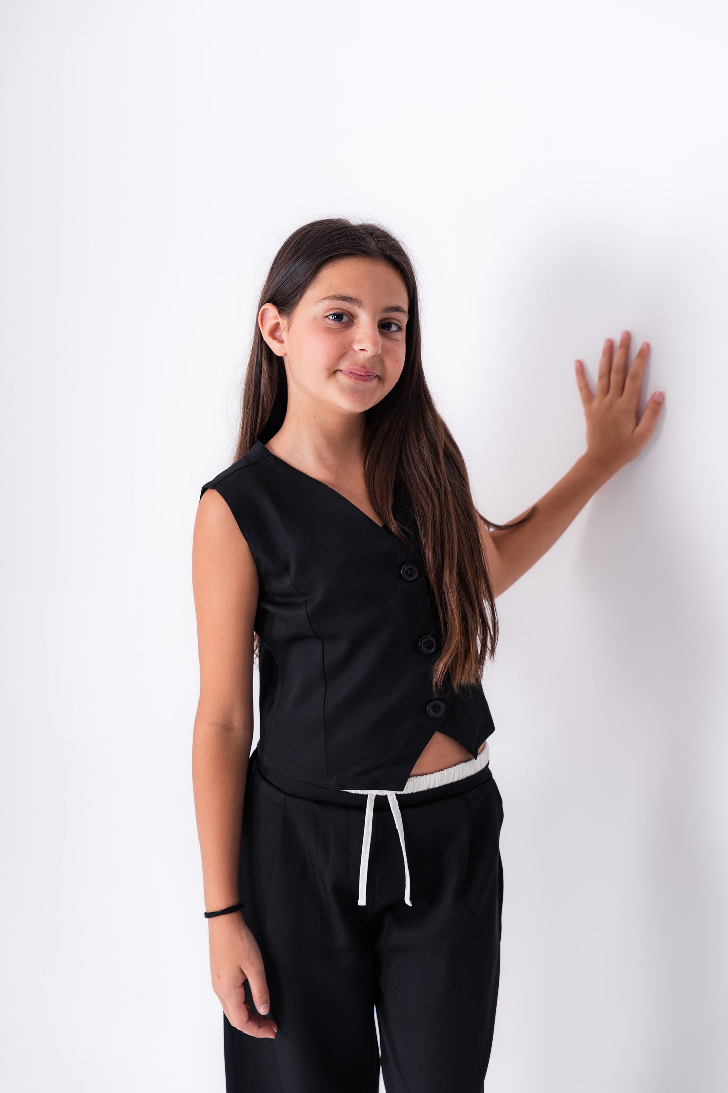Girls Boxer Pants In Black