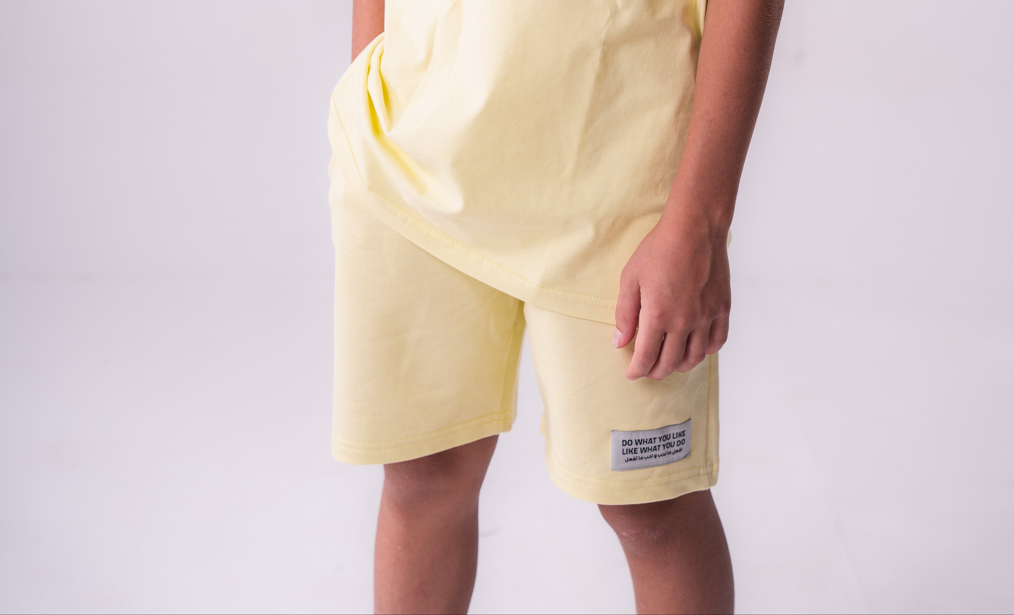Kids Cotton Short In Yellow