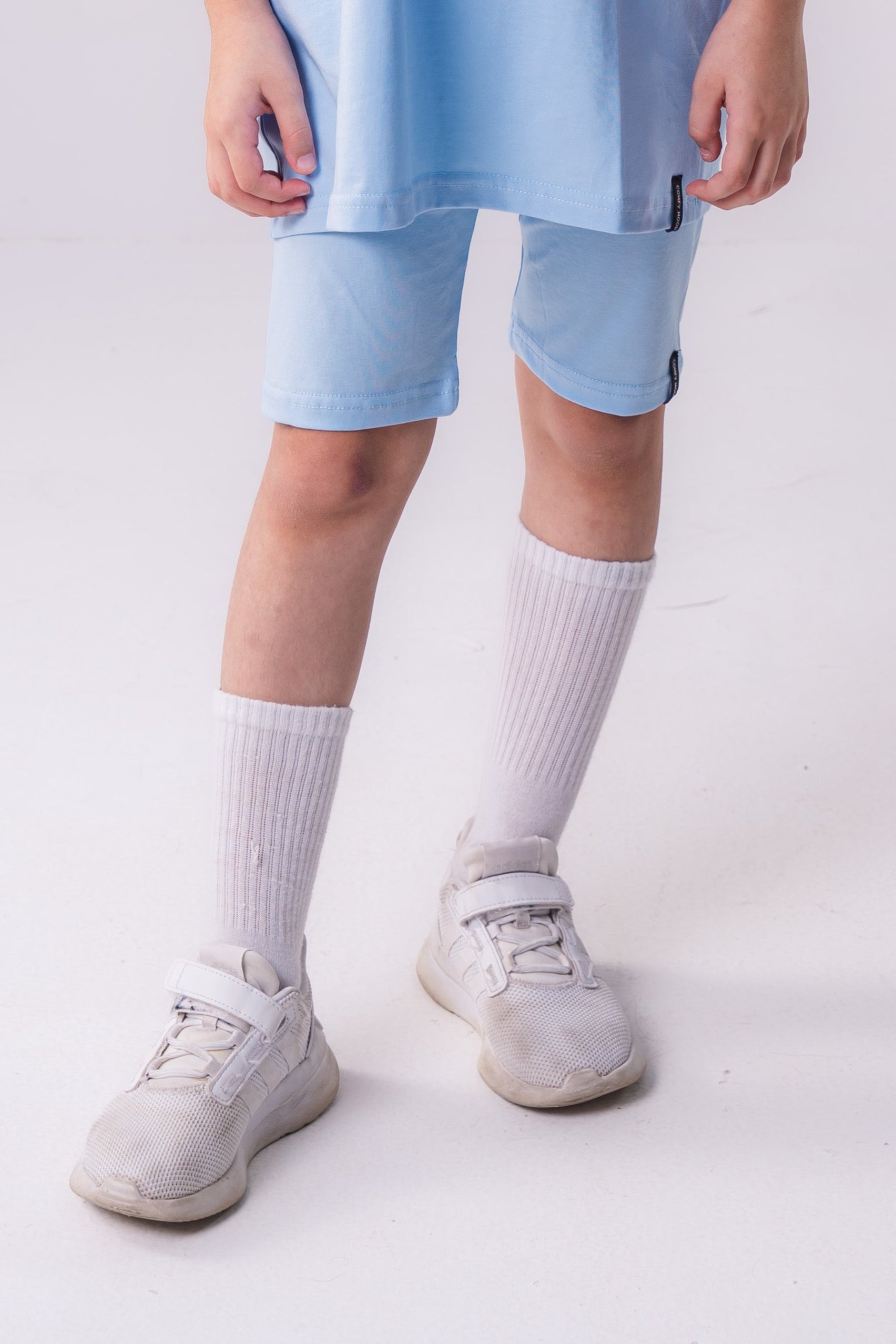 Kids Legging Short in Baby Blue