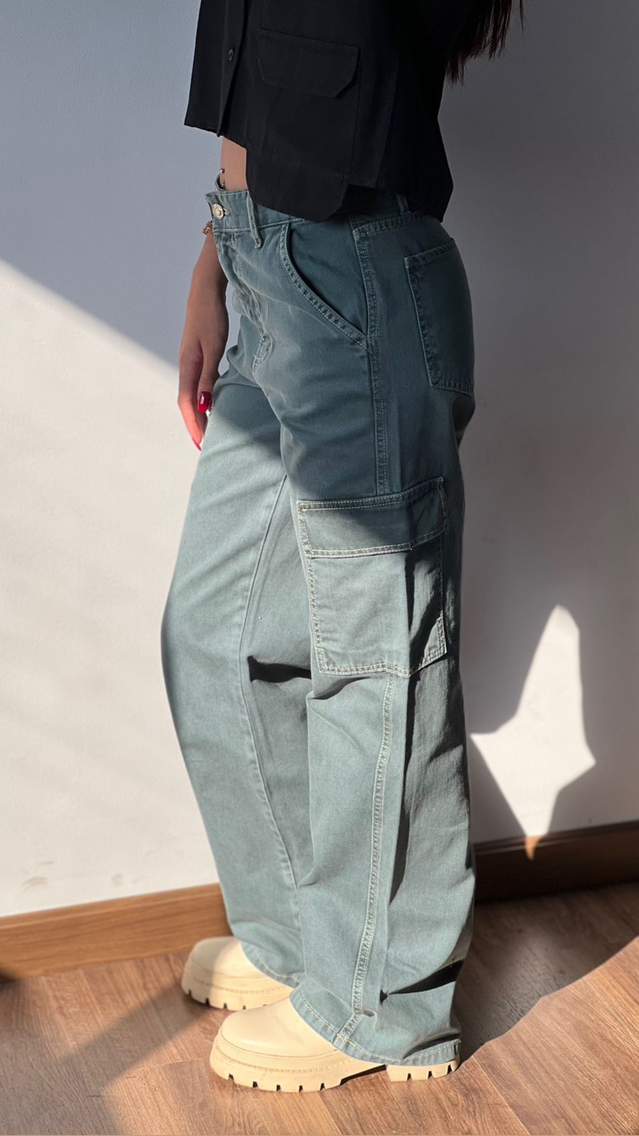Cargo Denim Pants