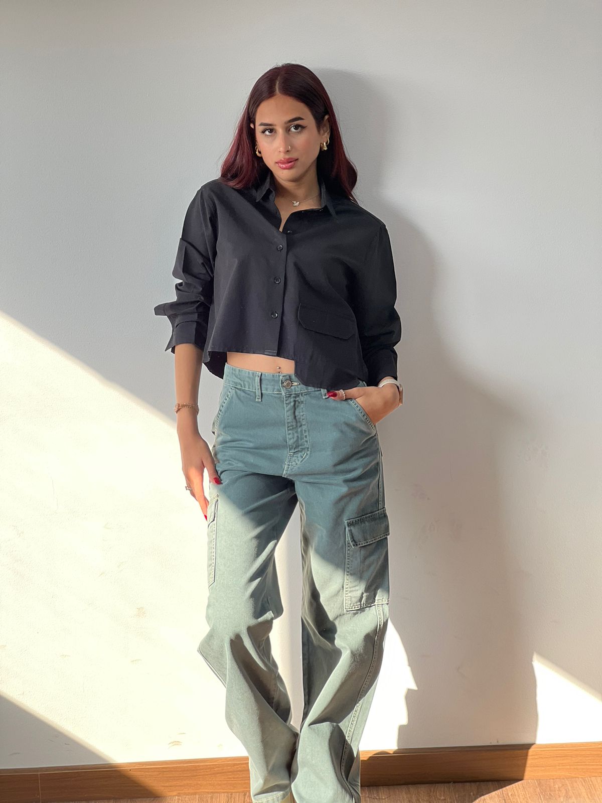 Cargo Denim Pants