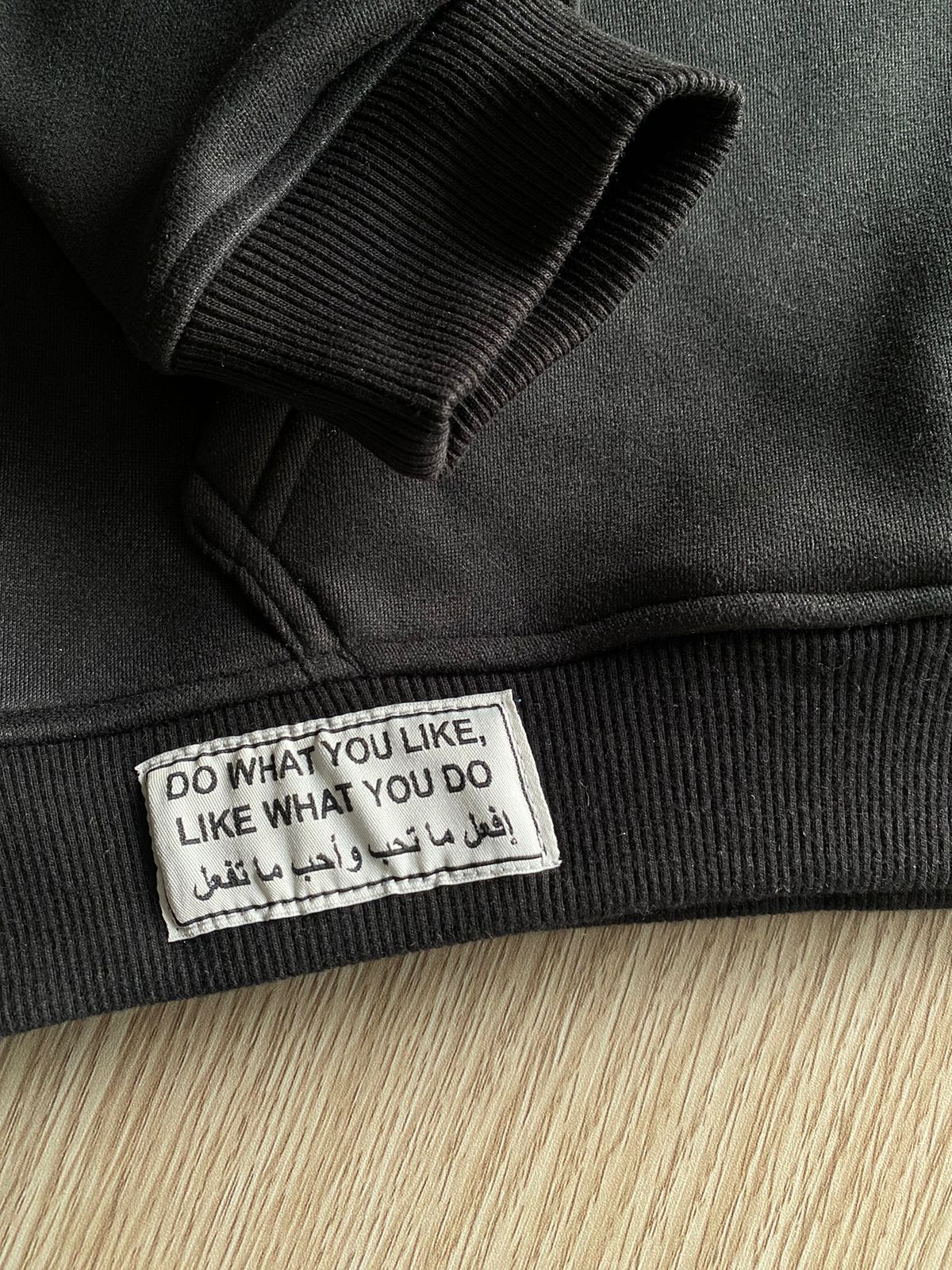 Fleece Sweatshirt Set In Black