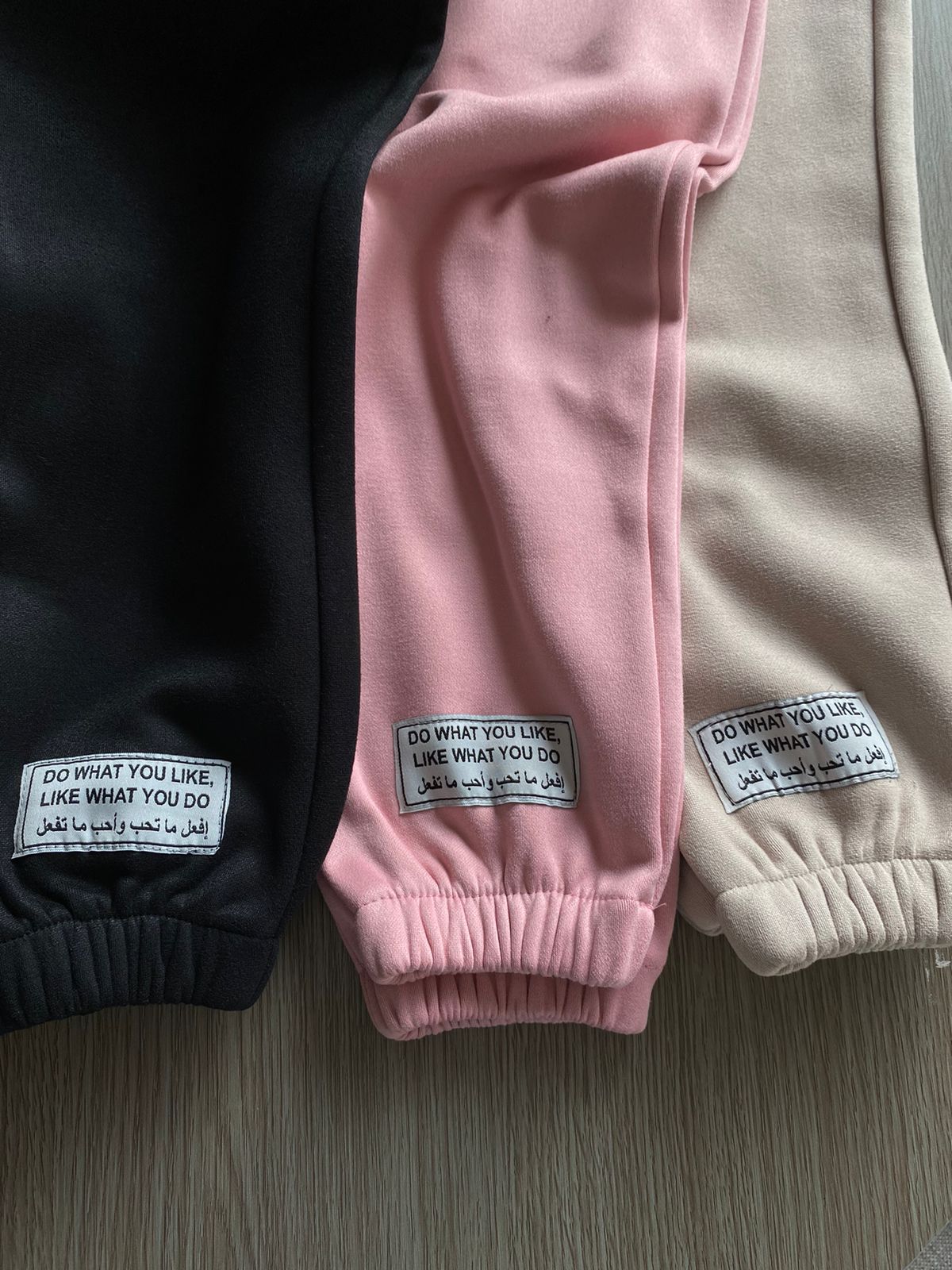 Fleece Sweatshirt Set In Beige