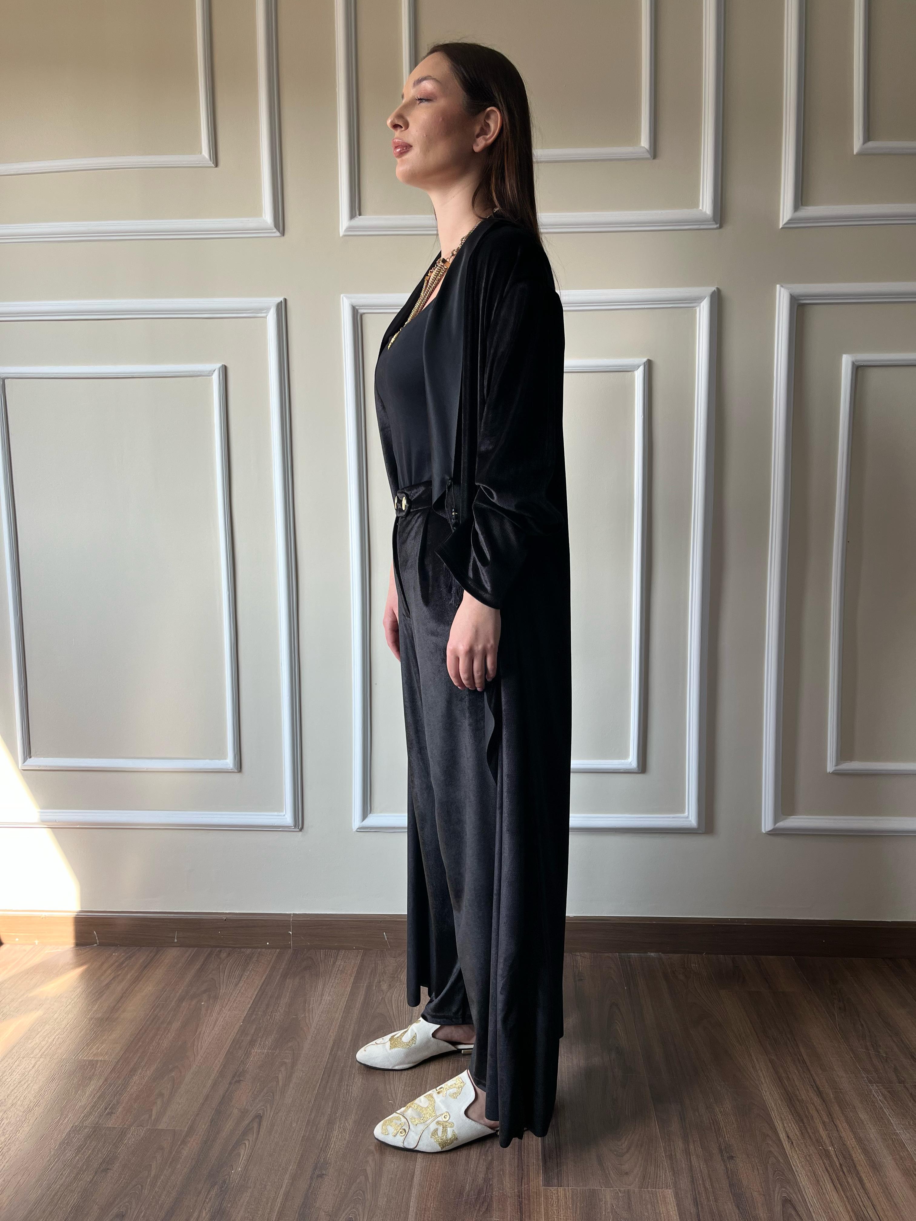 L-I - Ramadan Cardigan Set In Black