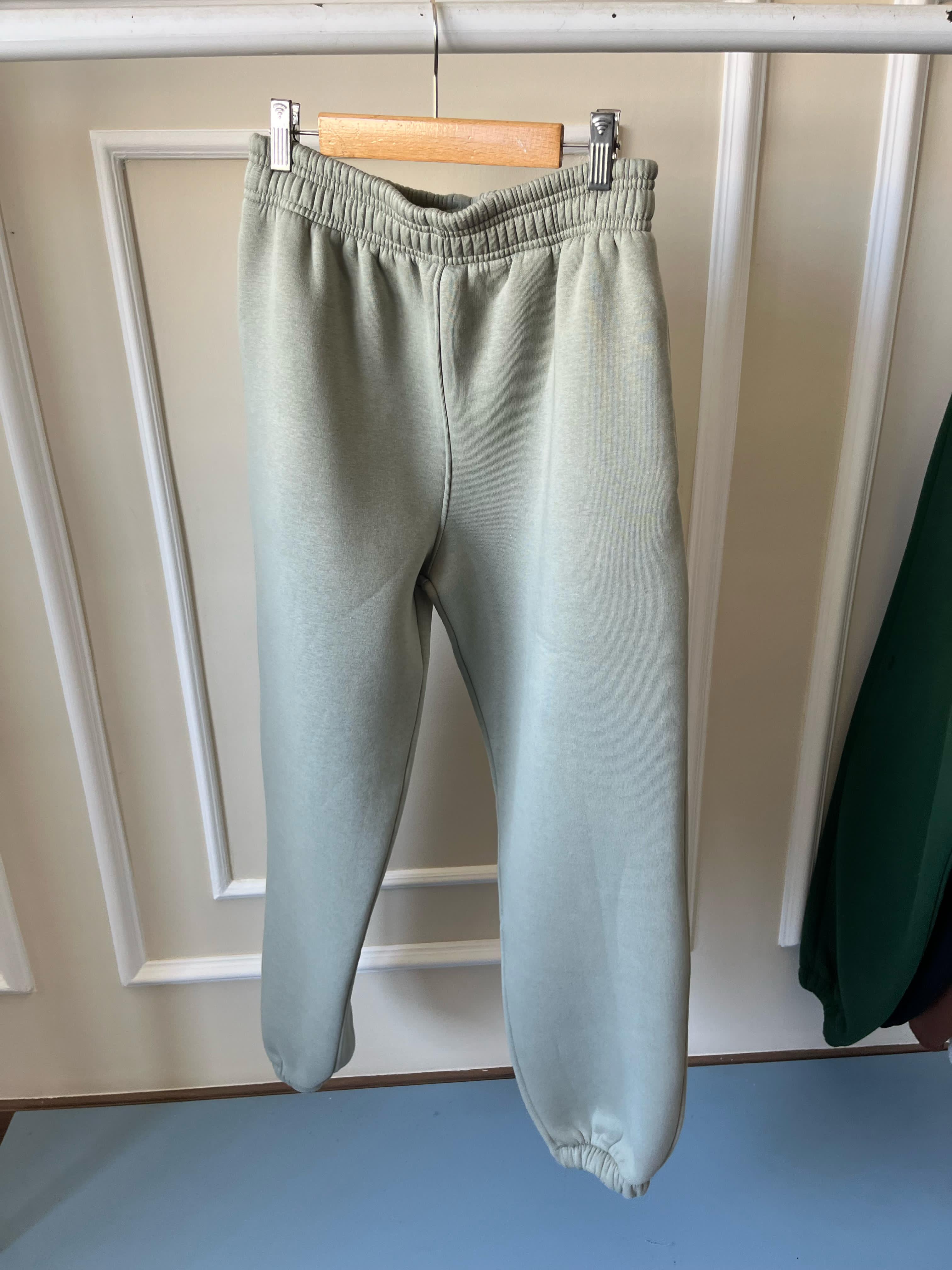 Elastic Waist Joggers In Mint Green