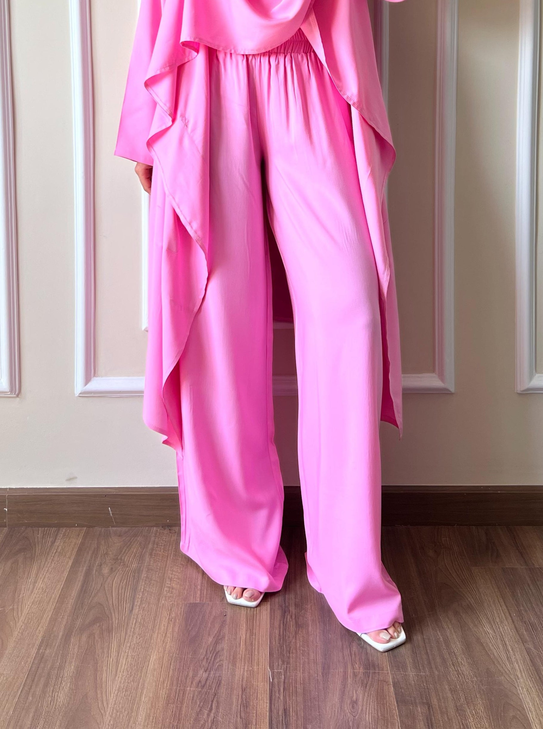 Wrap It Up Kimono Pants In Pink