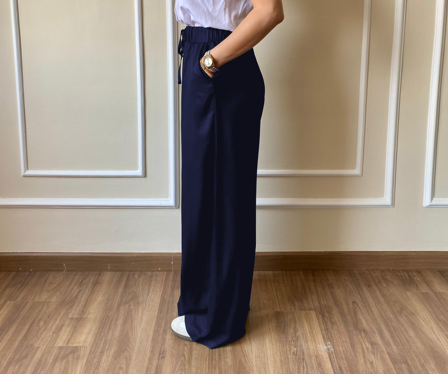 Visqose Pants | Navy