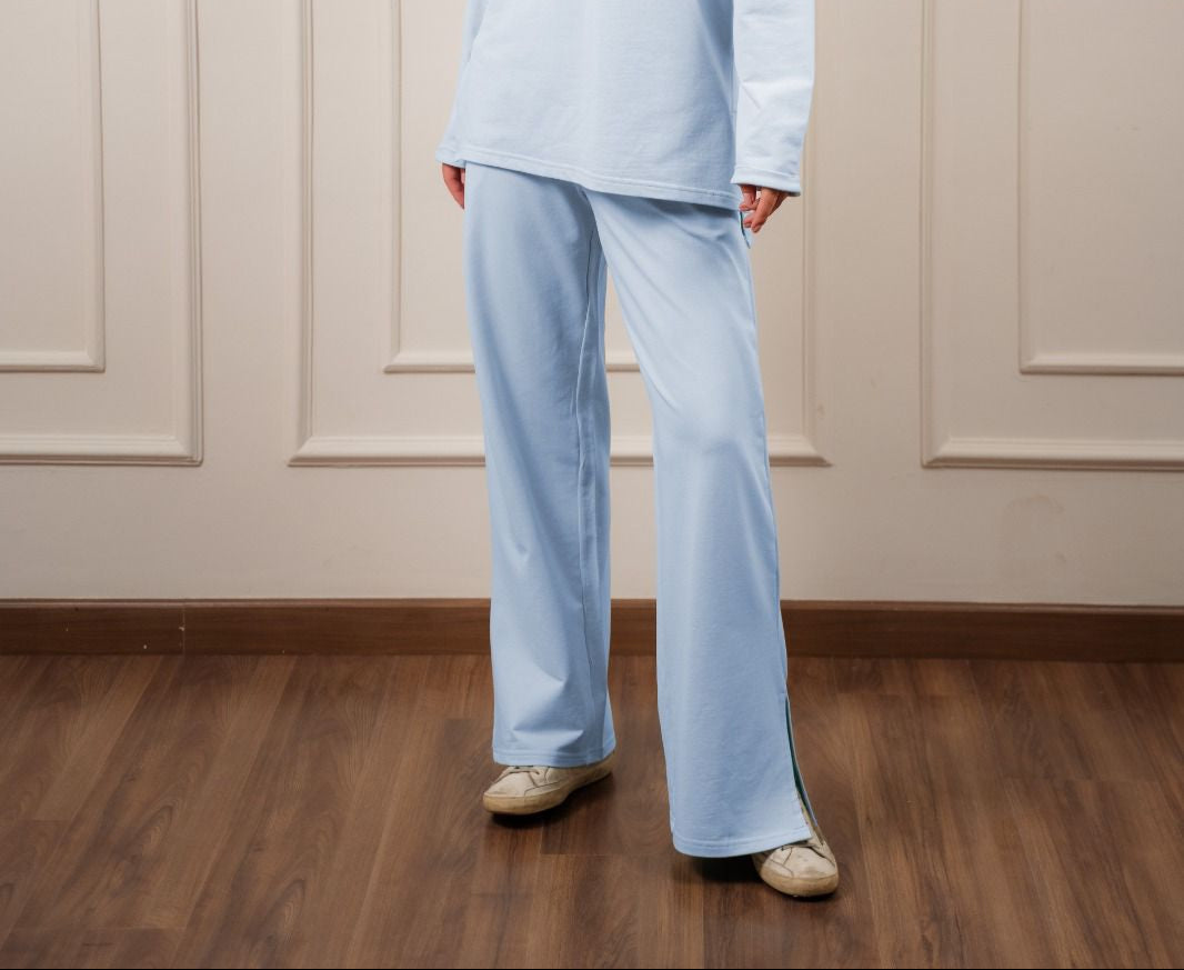 Cotton Everyday Pants |Light-Blue
