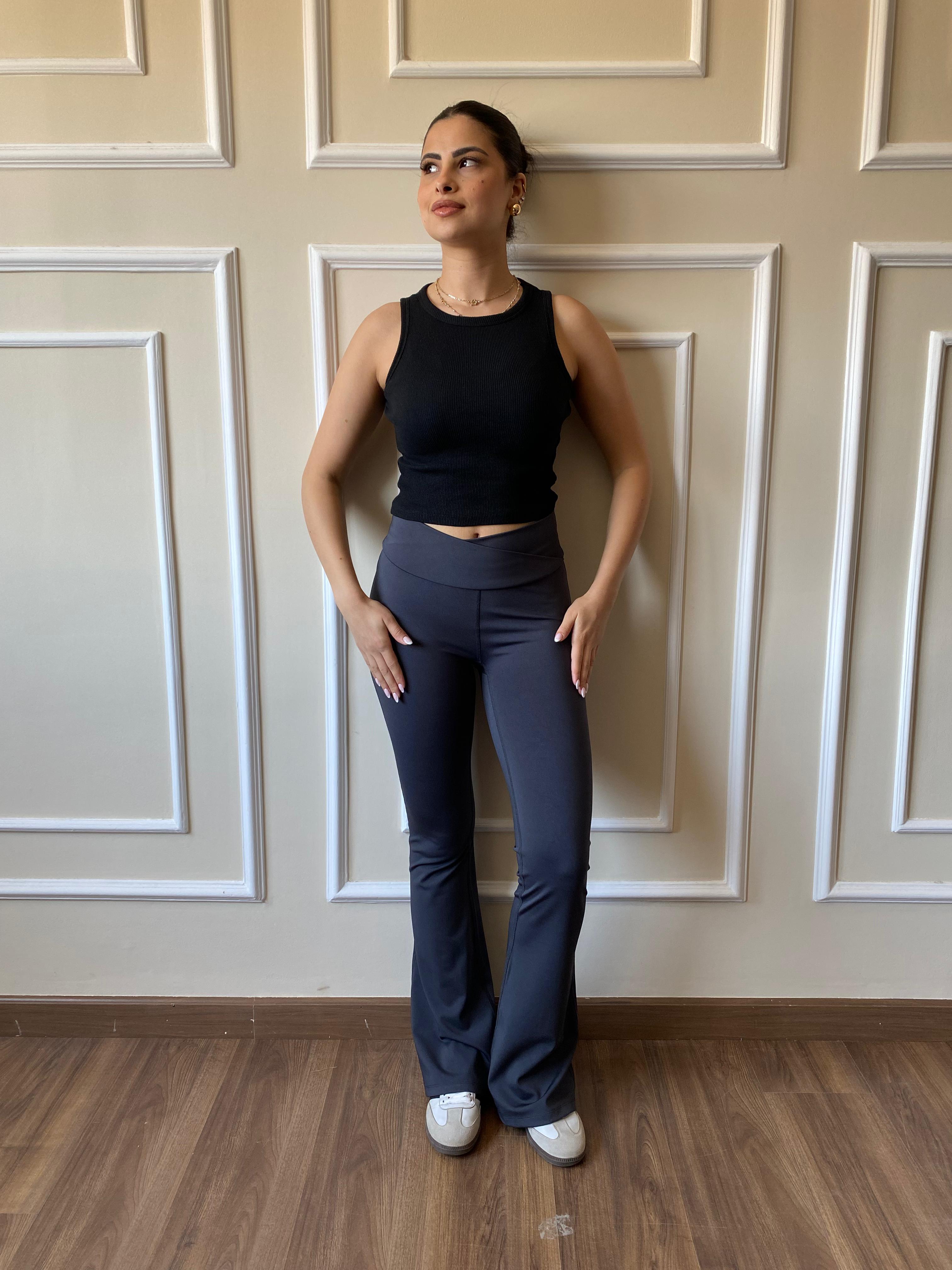 Flare Yoga Pants|Gray