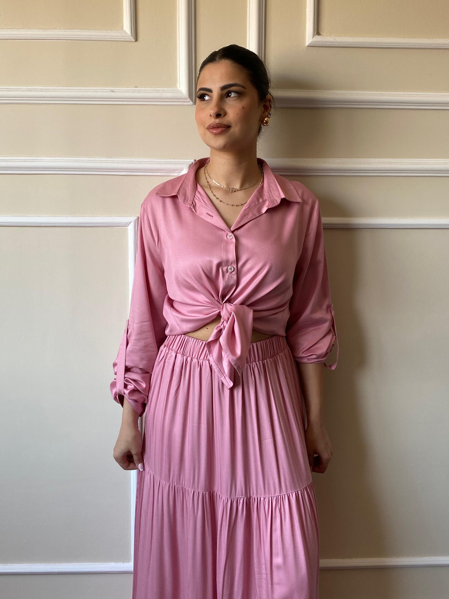 Flowing Shirt | Pink