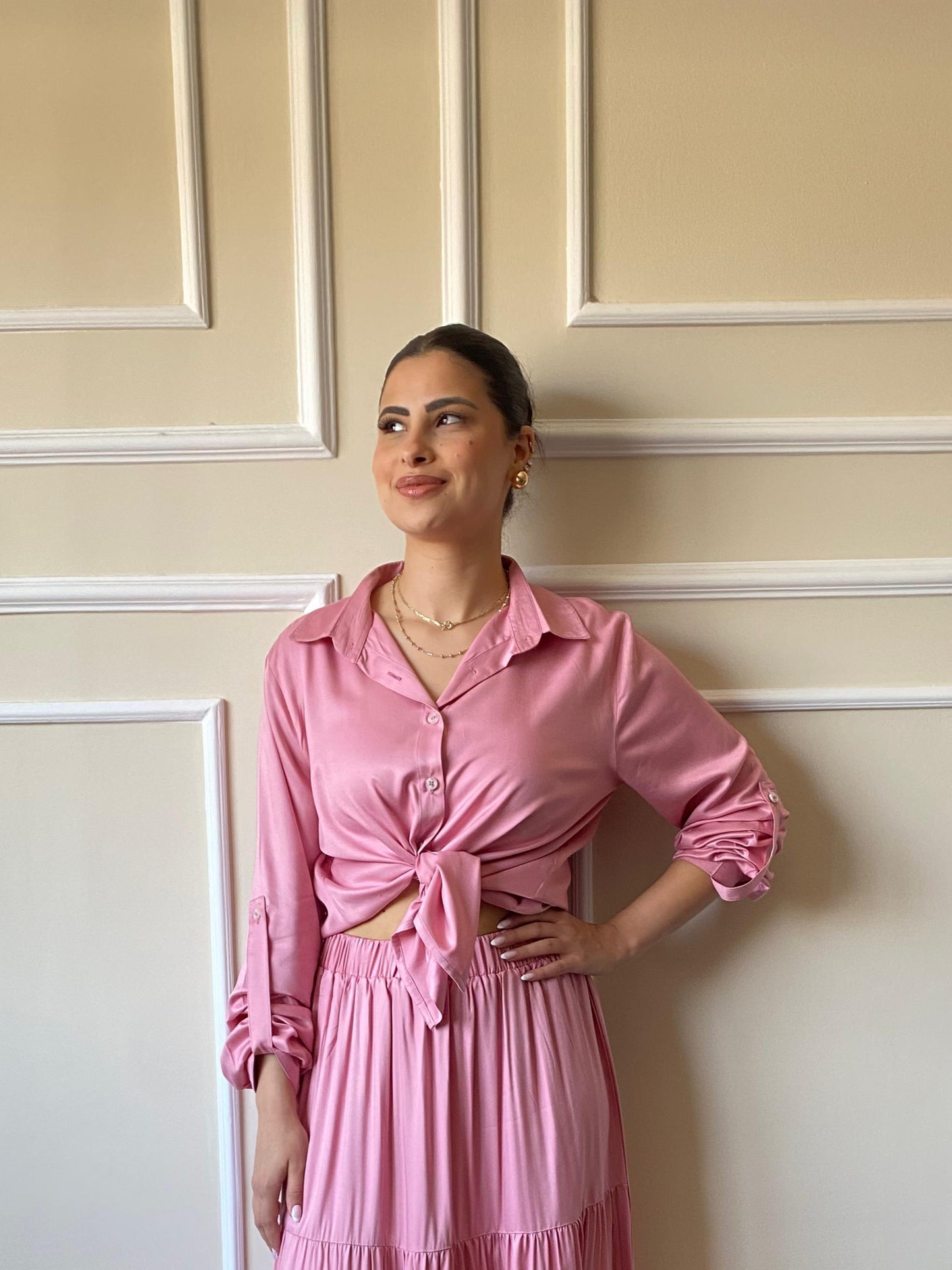 Flowing Shirt | Pink
