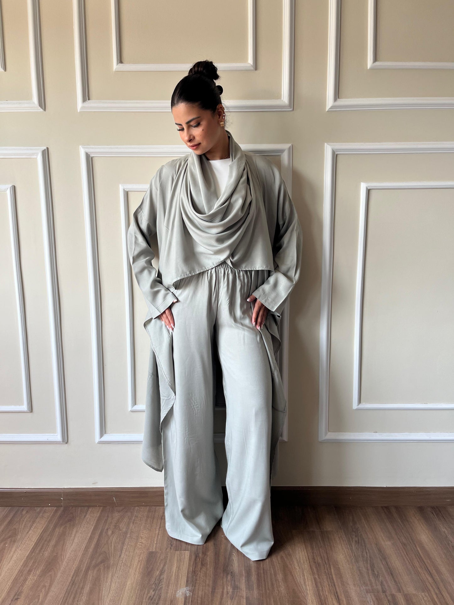 Wrap It Up Kimono Set In Mint Green