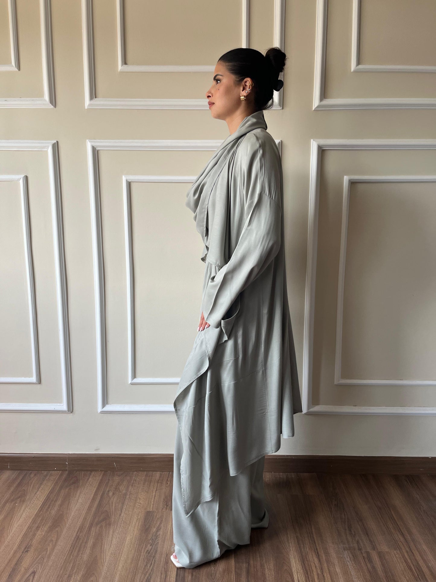 Wrap It Up Kimono Set In Mint Green