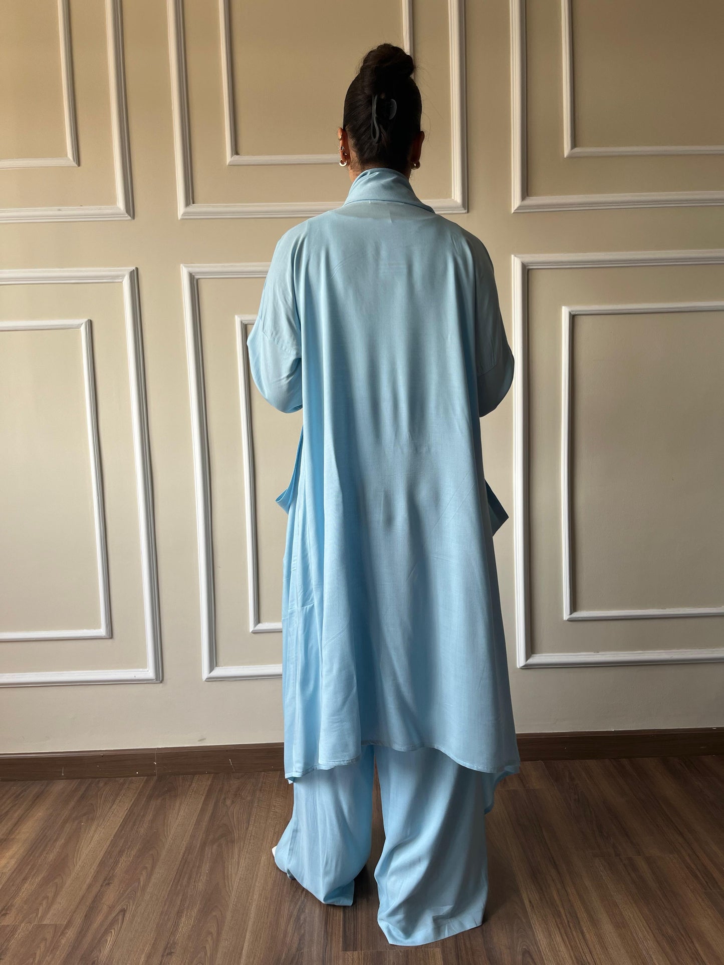 Wrap It Up Kimono Set In Baby Blue