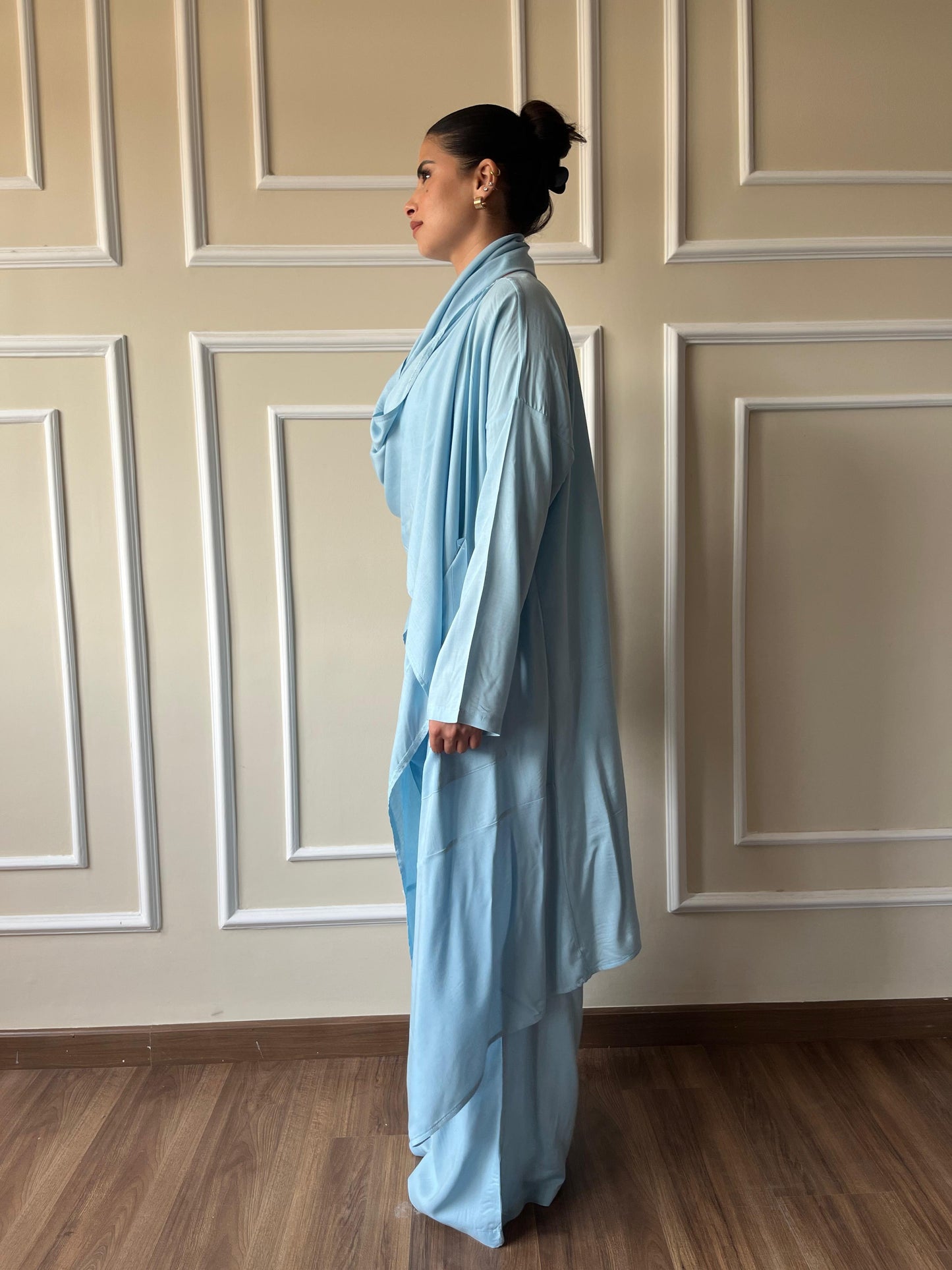 Wrap It Up Kimono Set In Baby Blue