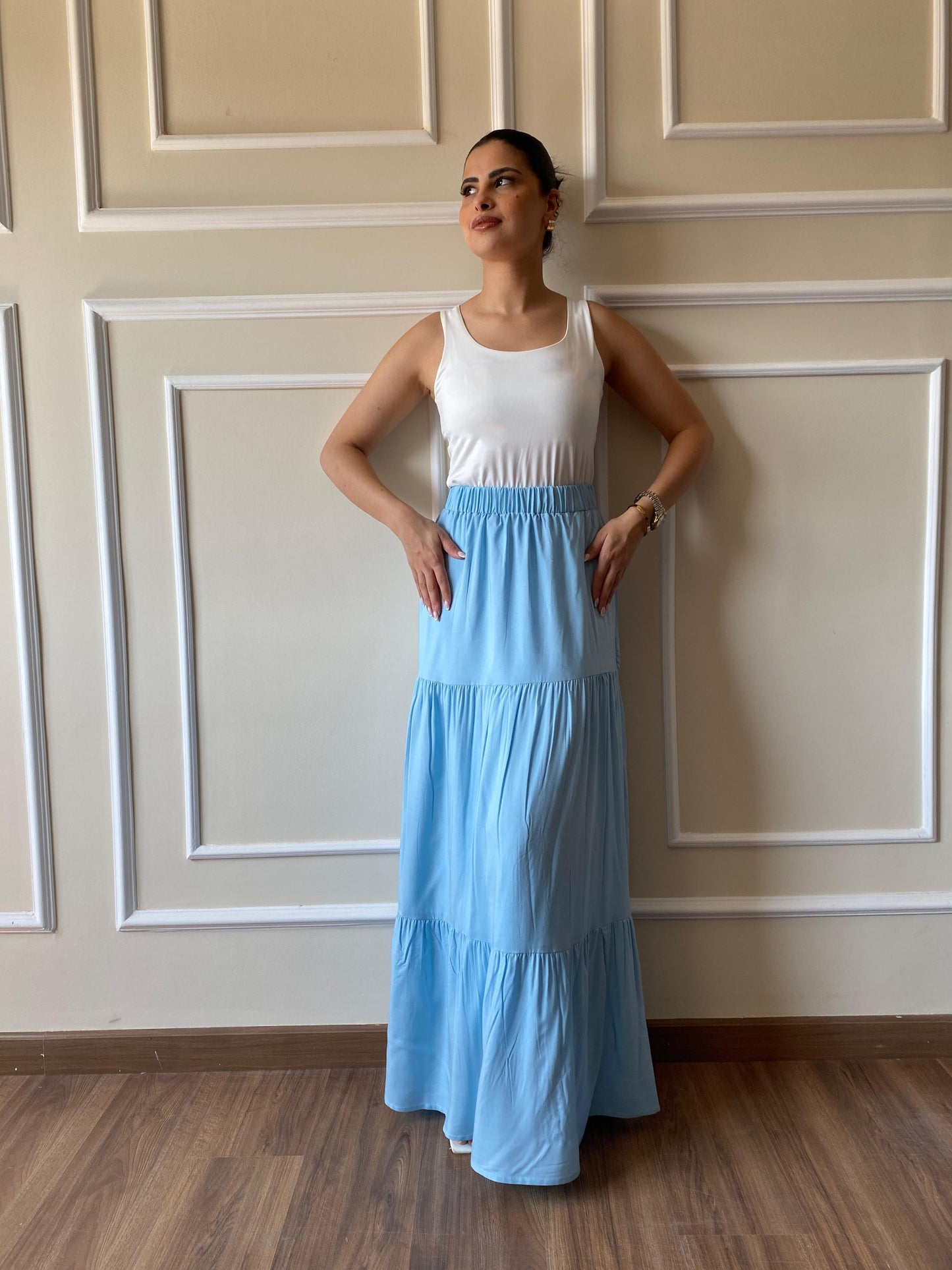 Maxi Skirt | Light-Blue