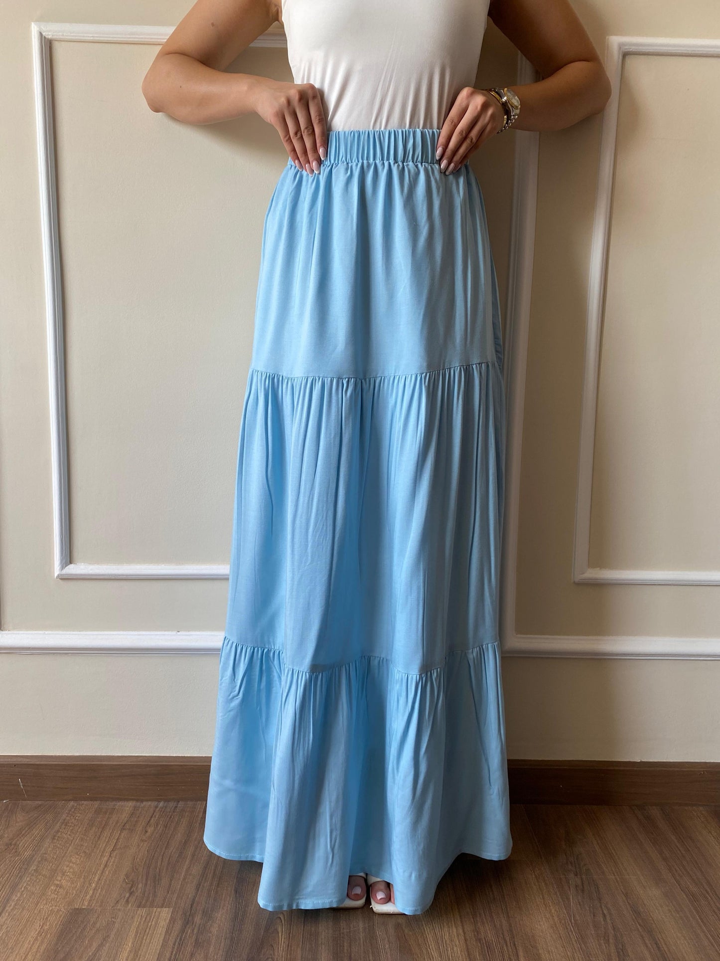 Maxi Skirt | Light-Blue