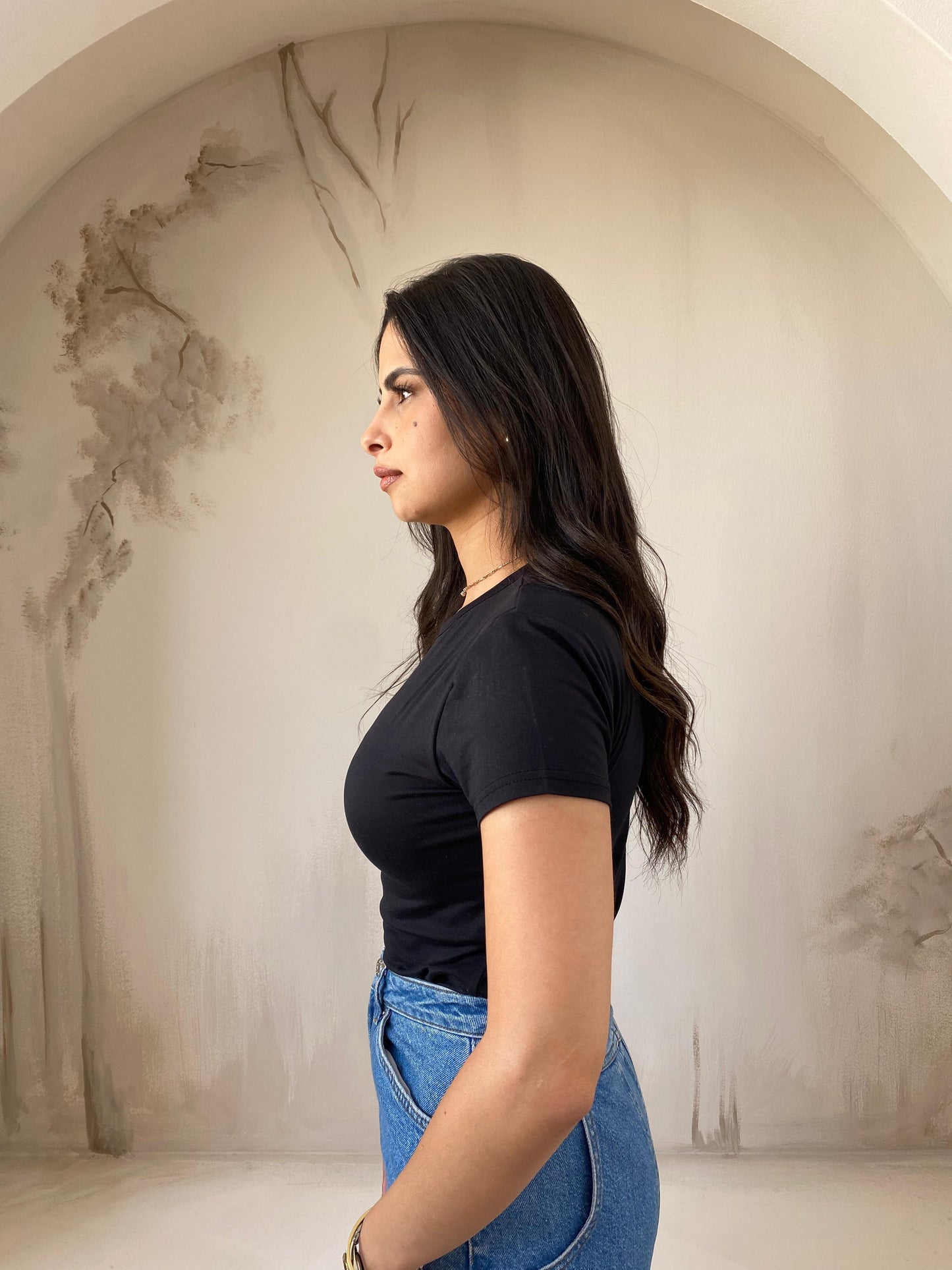 Short Sleeve Top| Black