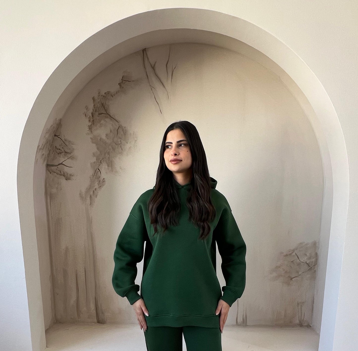 Basic Fleece Hoodie | Olive