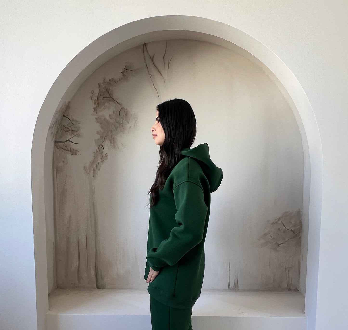 Basic Fleece Hoodie | Olive