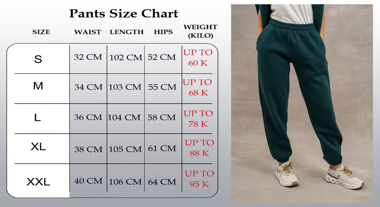 Basic Fleece Sweatpants In Teal