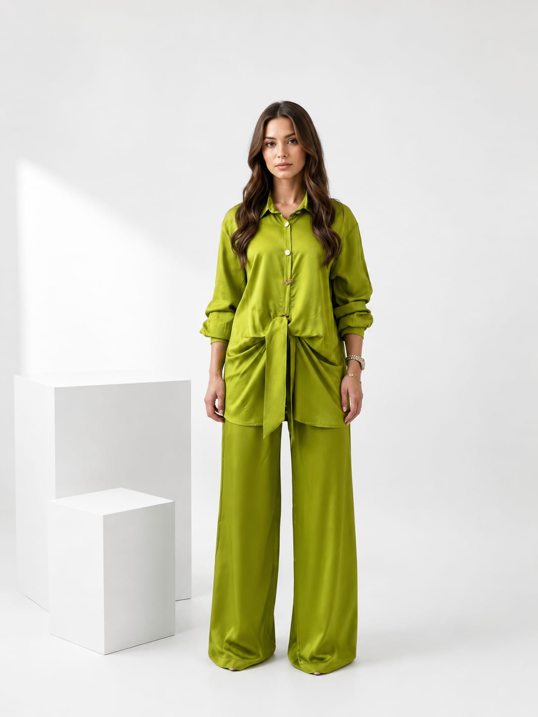 Knotted Shirt Set
