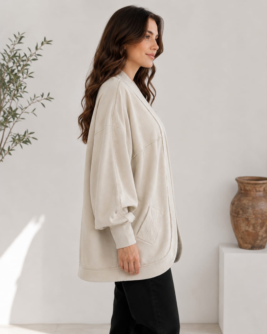 Raw Edge Cardigan