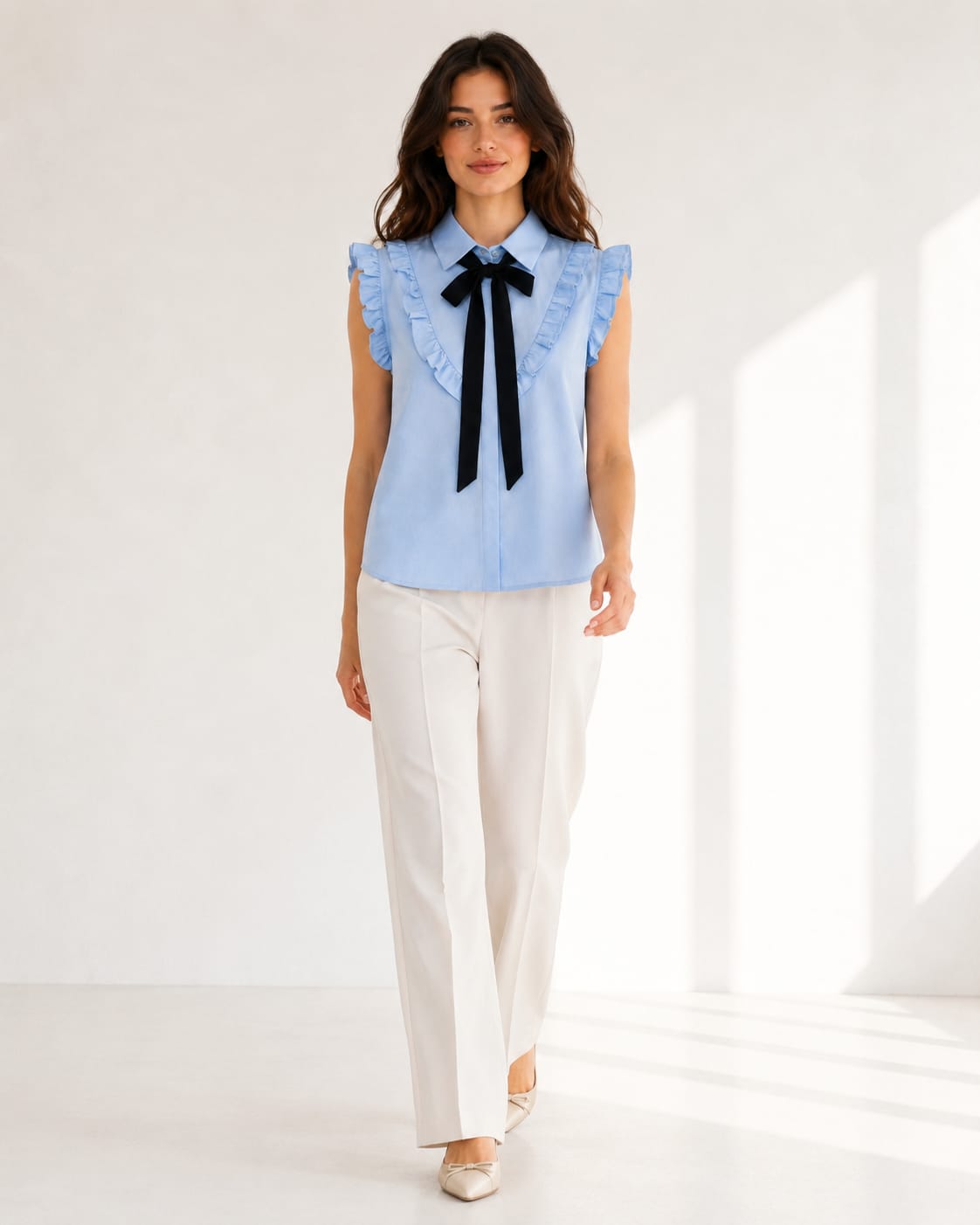 Ruffle Bow Top