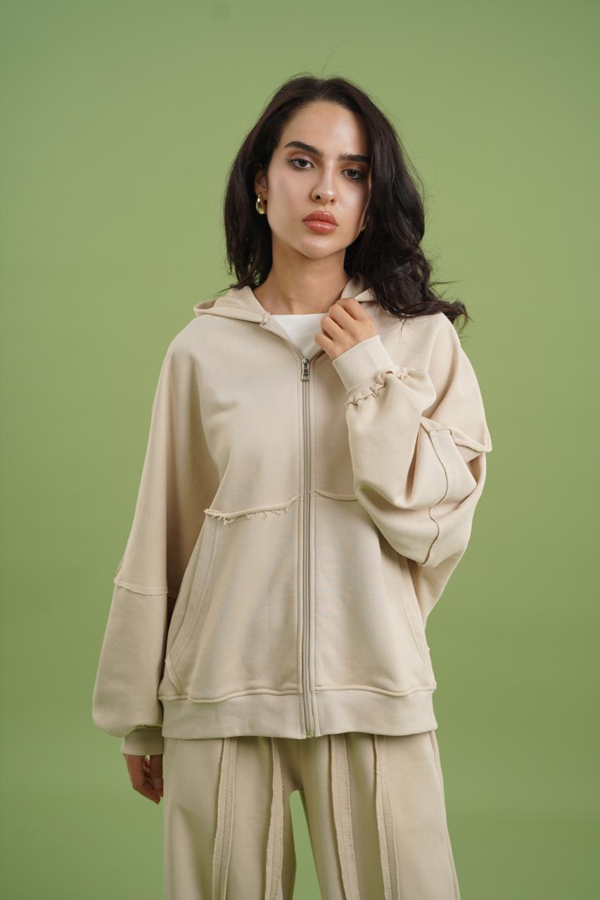 Raw Edge Set I Stone Beige