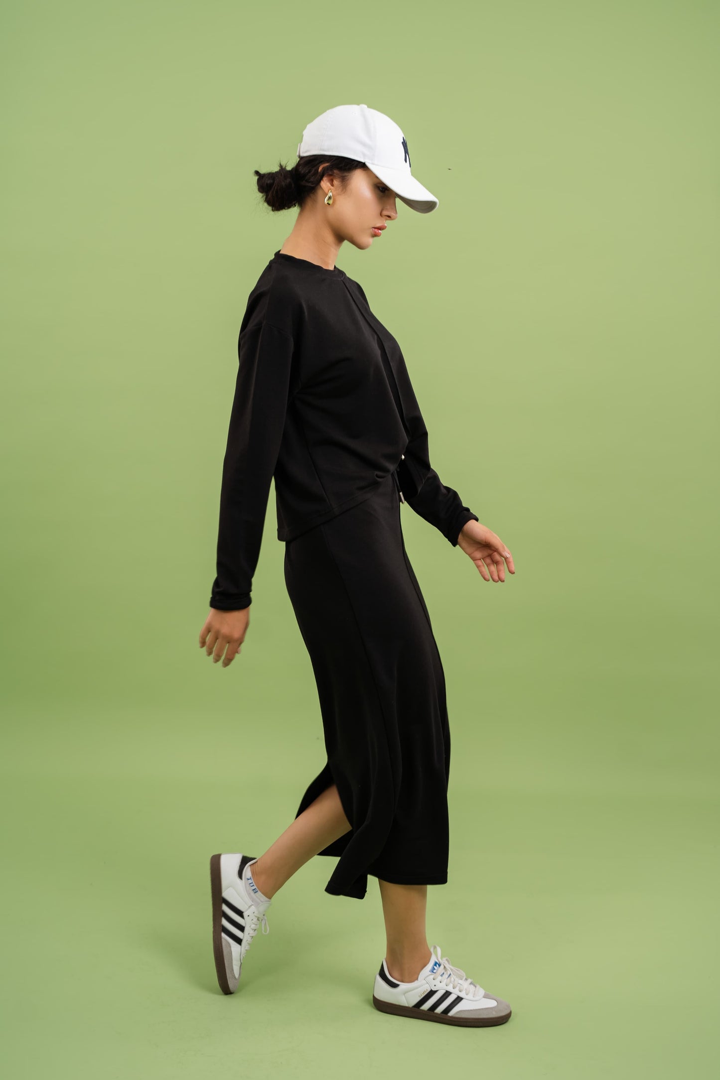 Pencil Skirt Set In Black