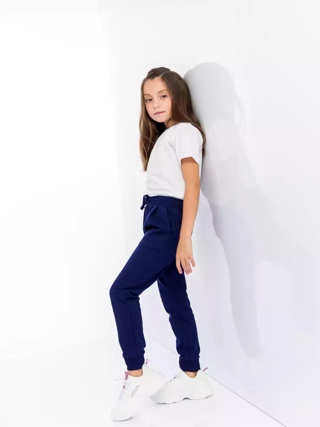 Kids Joggers In Light Navy