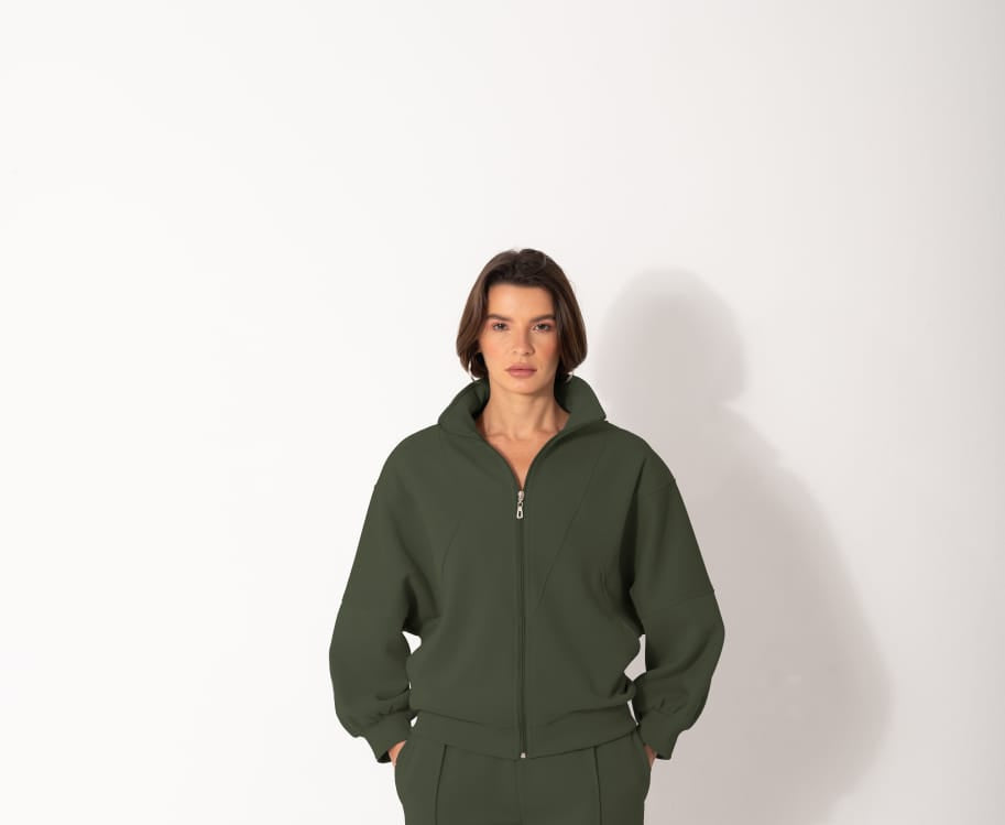 Soft Bomber Hooded Jacket