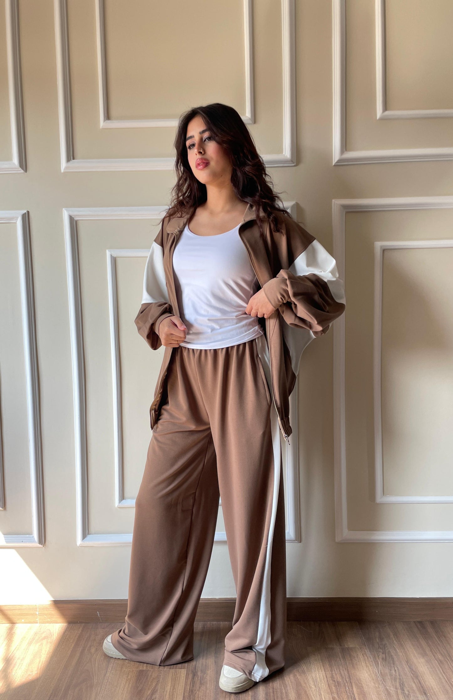 Color Block Set In Brown