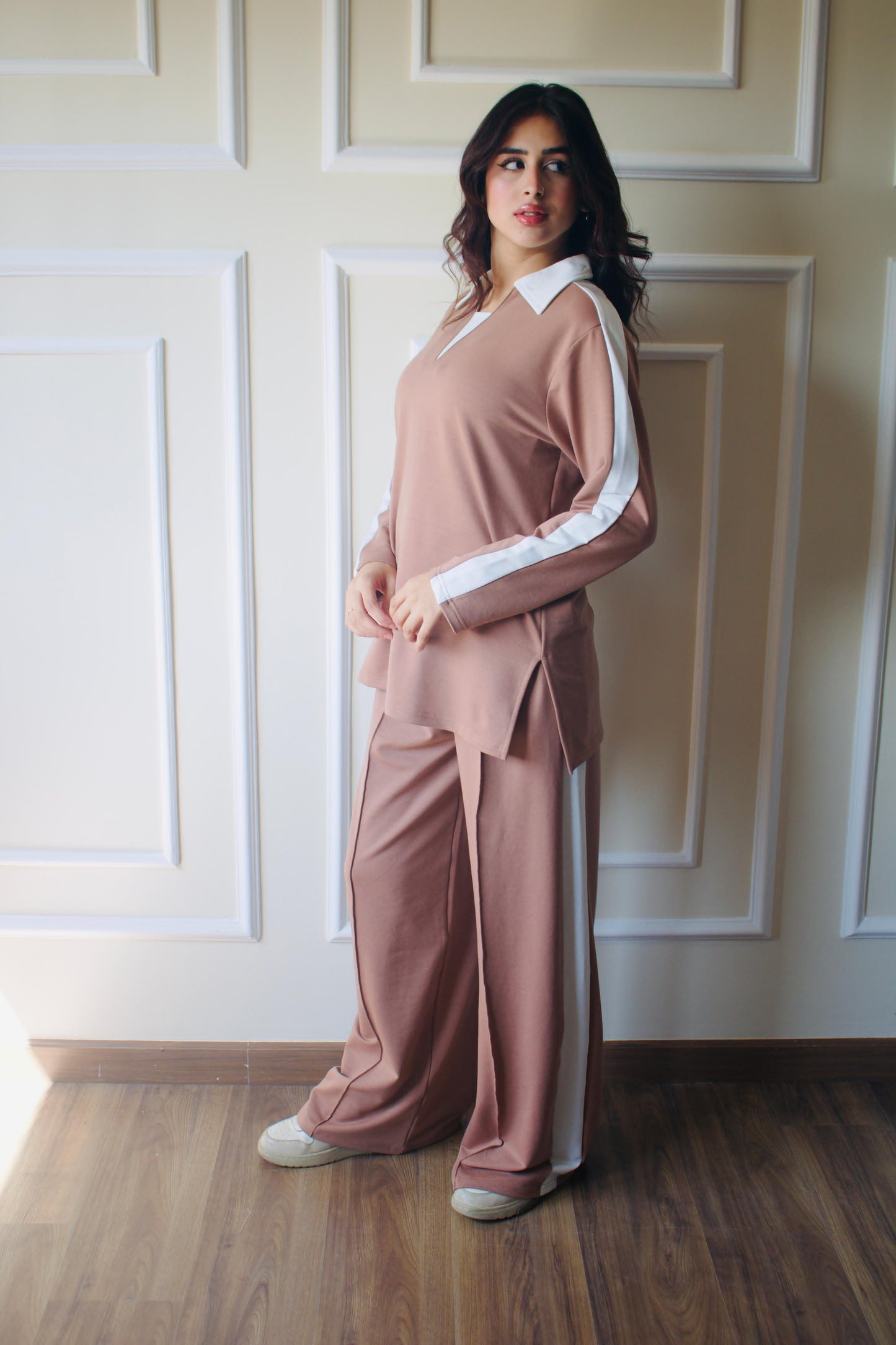 Polo Collar Set | Brown