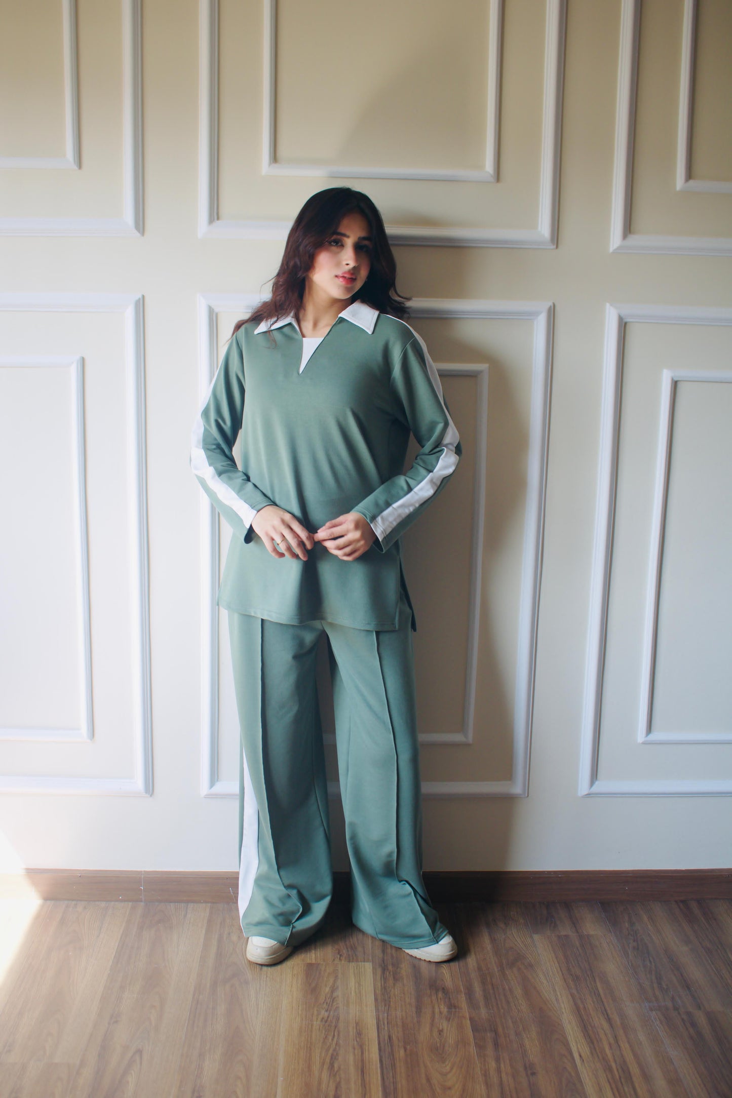 Polo Collar Set | Olive