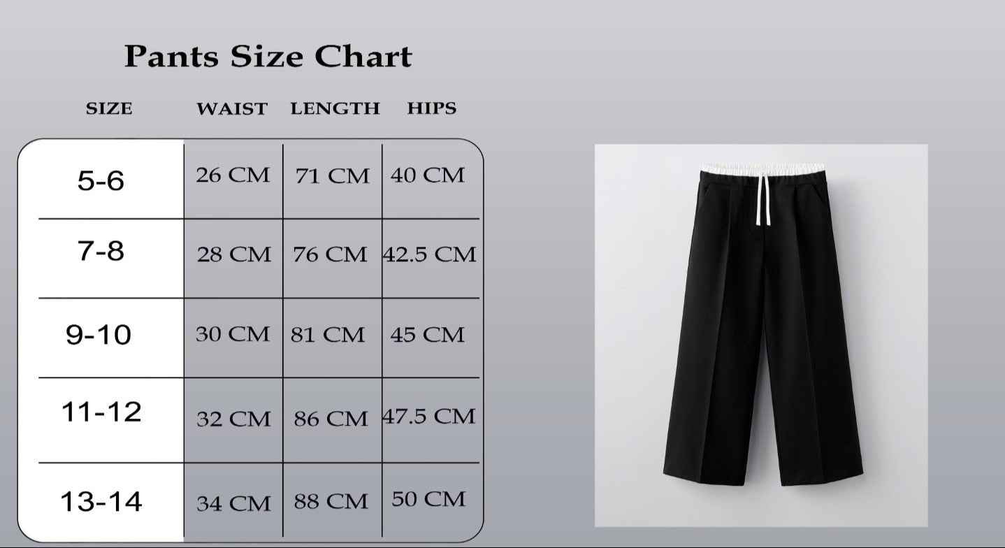 Girls Boxer Pants In Black