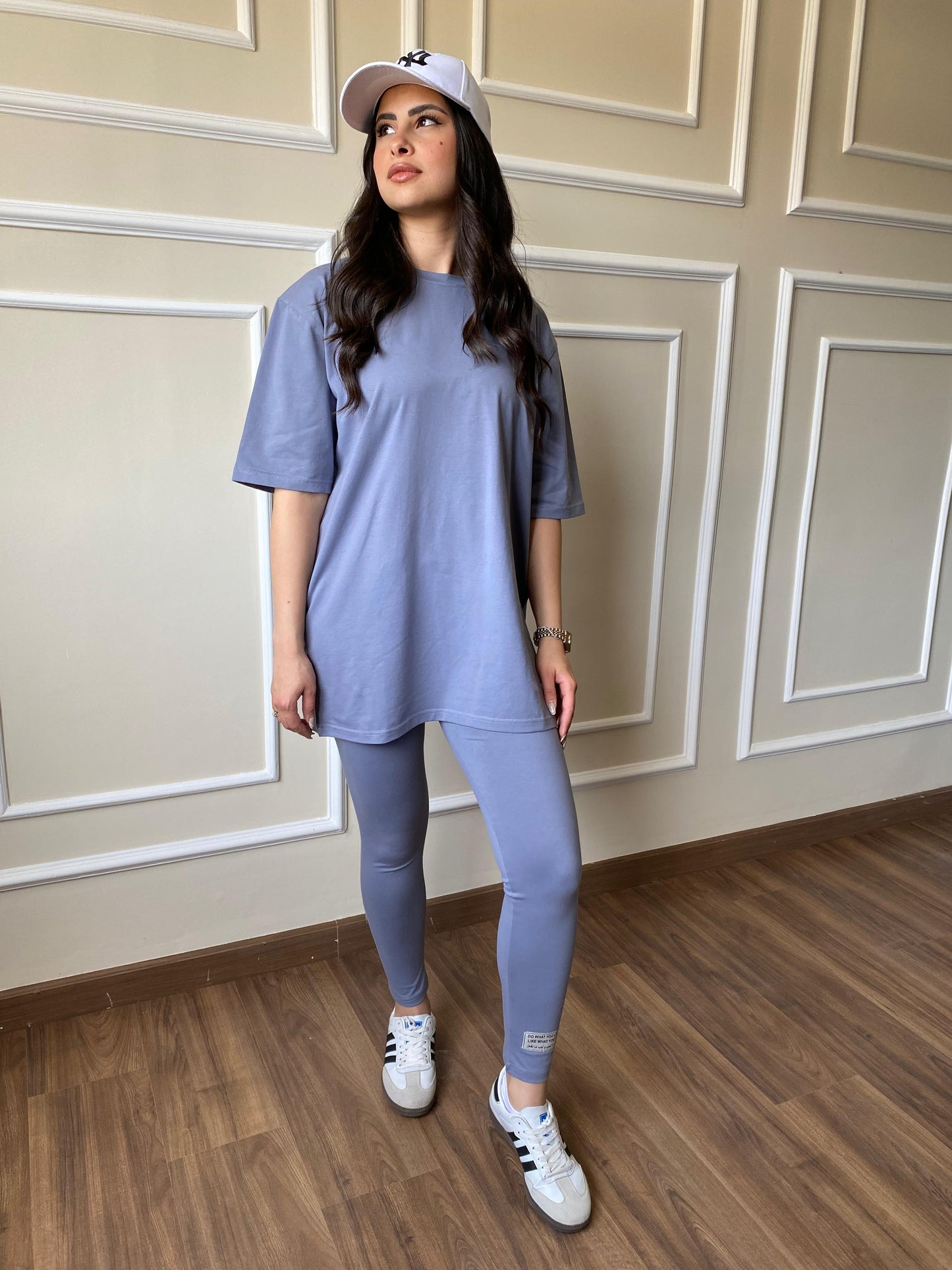 Cotton Light Grey Legging Set