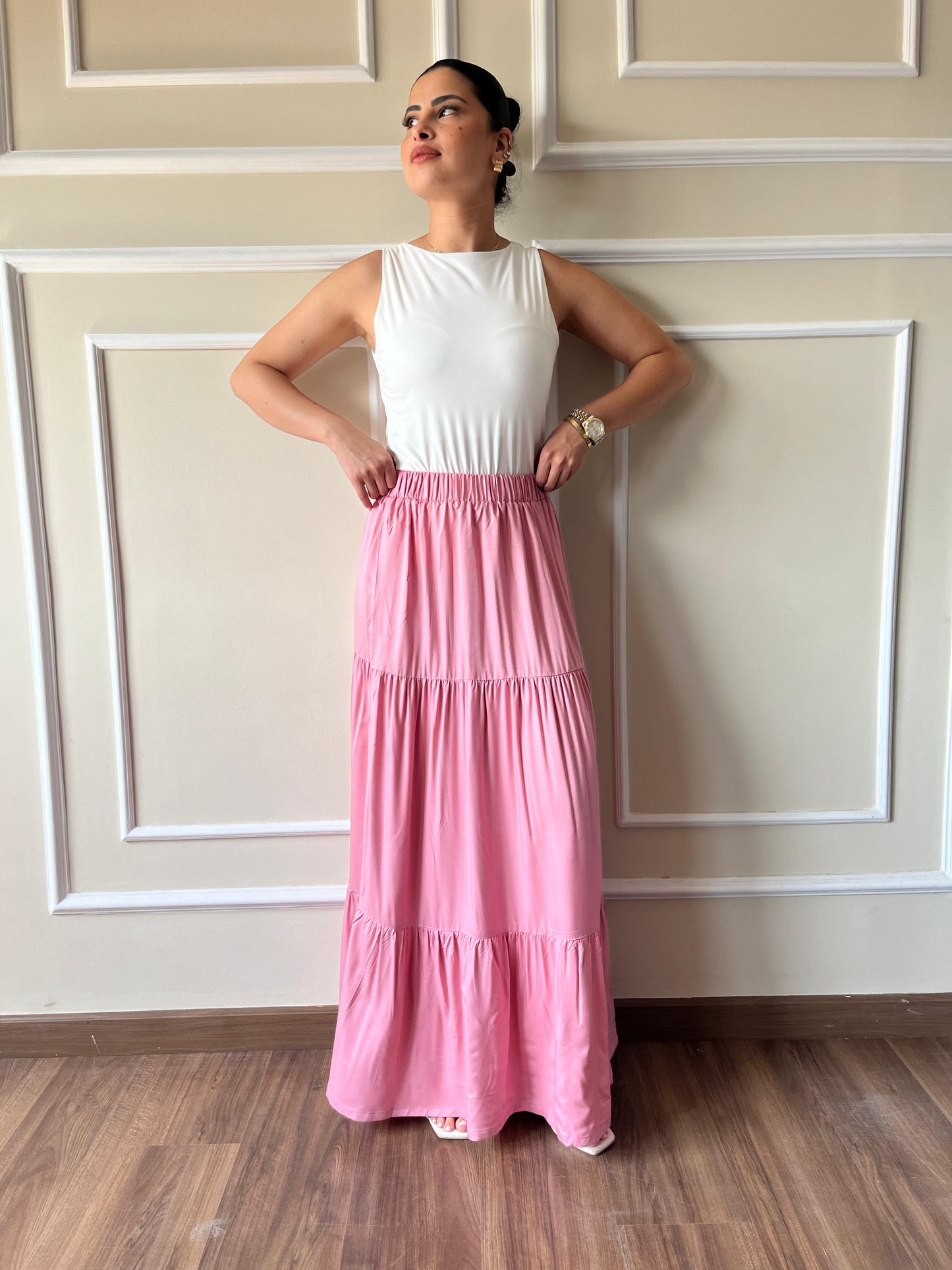 Maxi Skirt | Pink