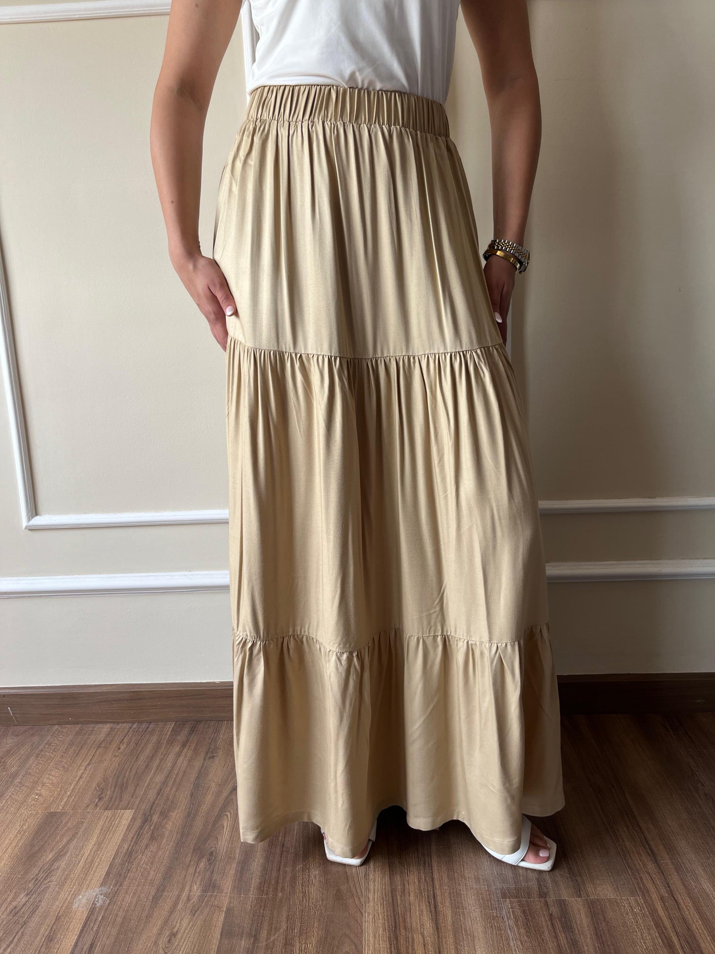Maxi Skirt | Beige