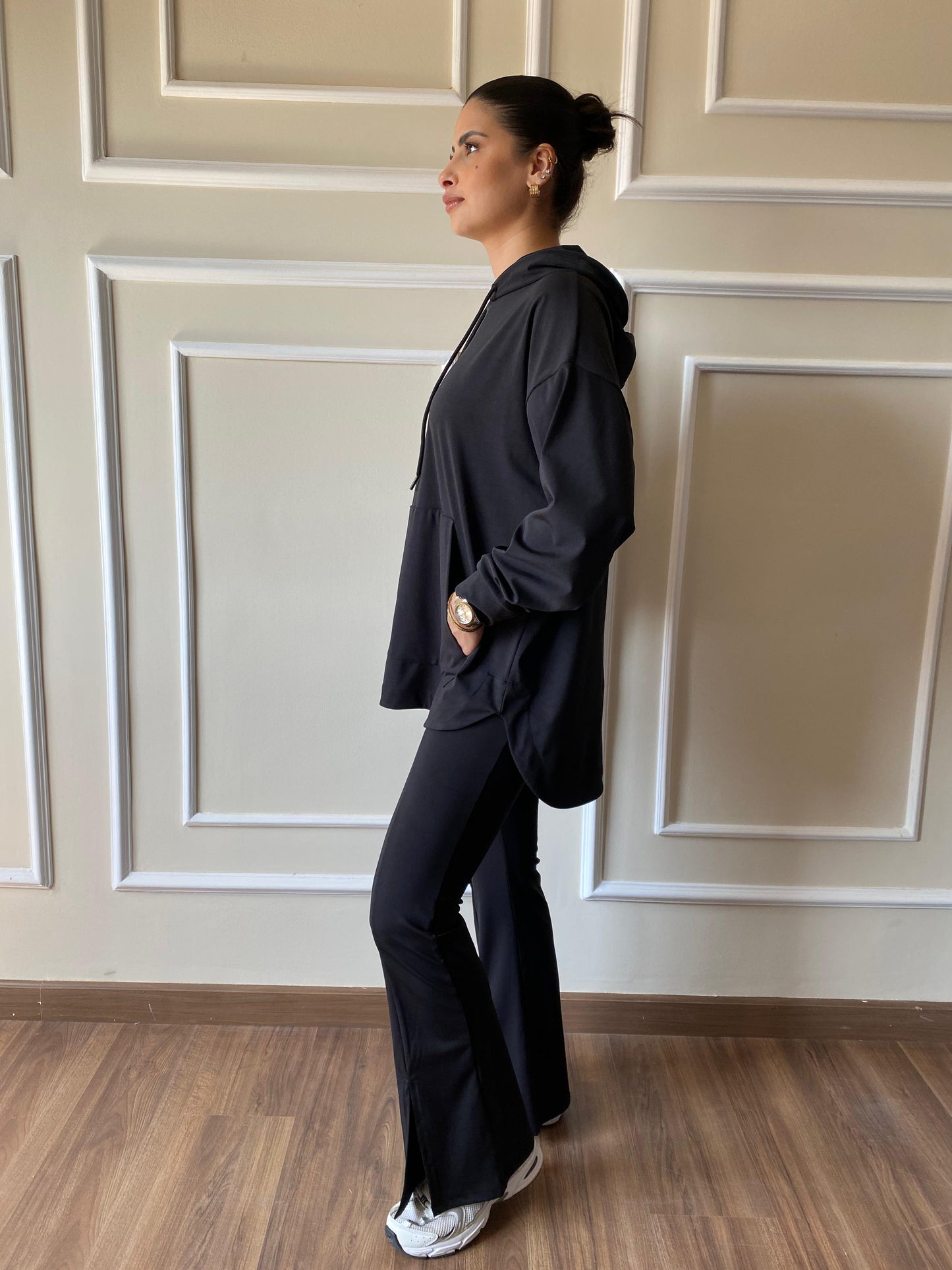 Flare Sporty Set In Black