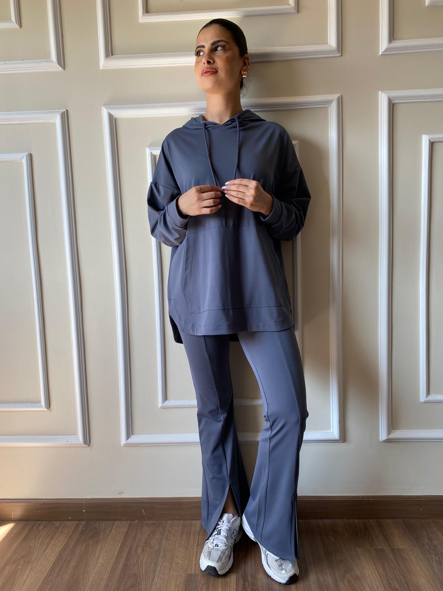 Flare Sporty Set In Grey