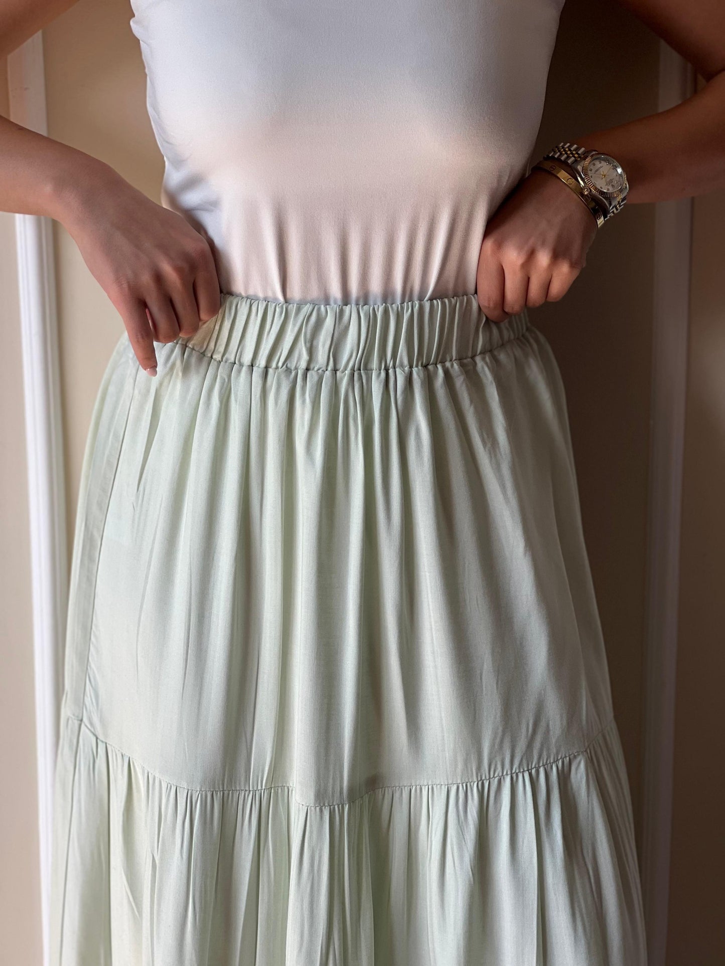 Maxi Skirt | Mint-Green