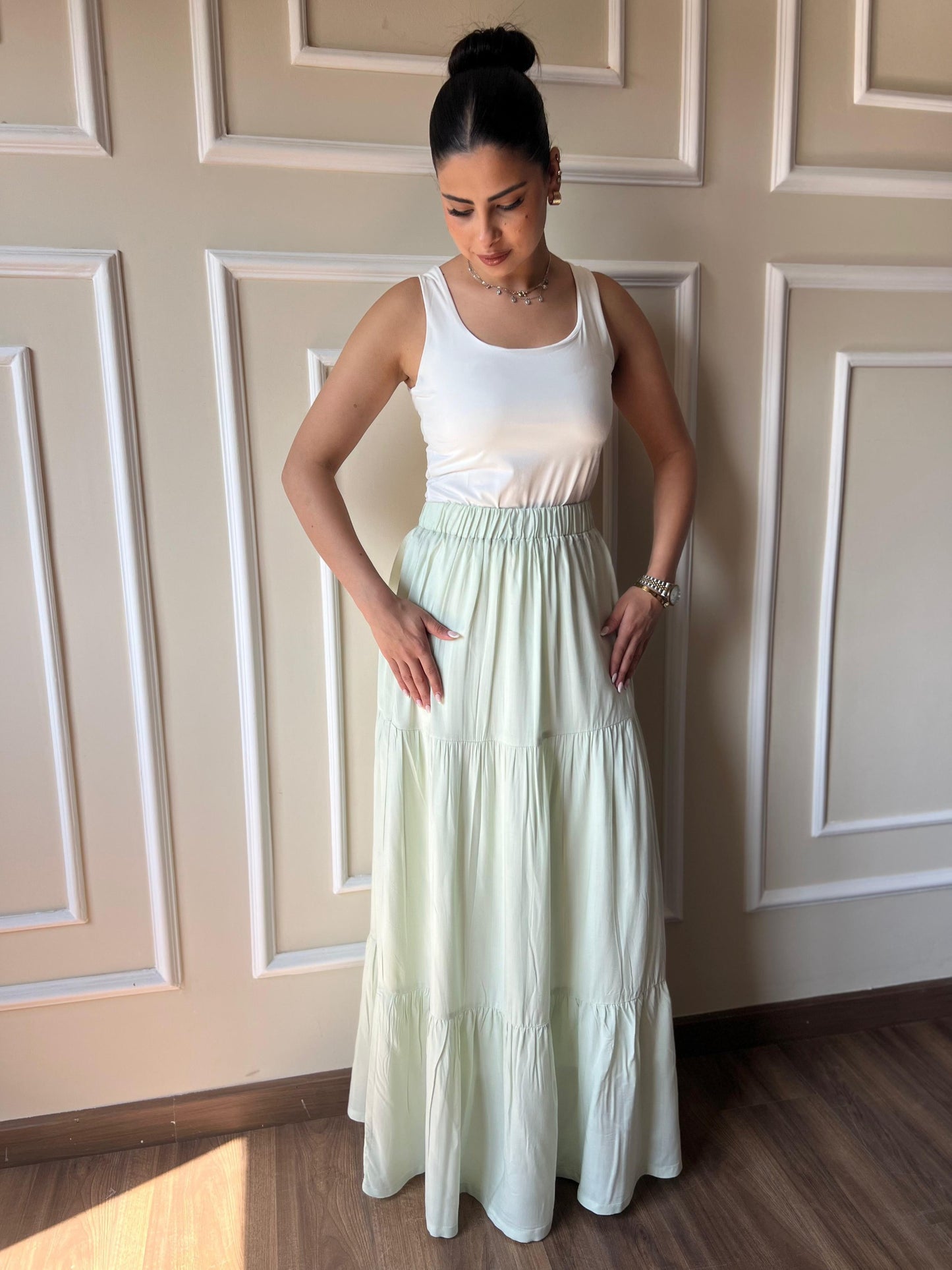 Maxi Skirt | Mint-Green