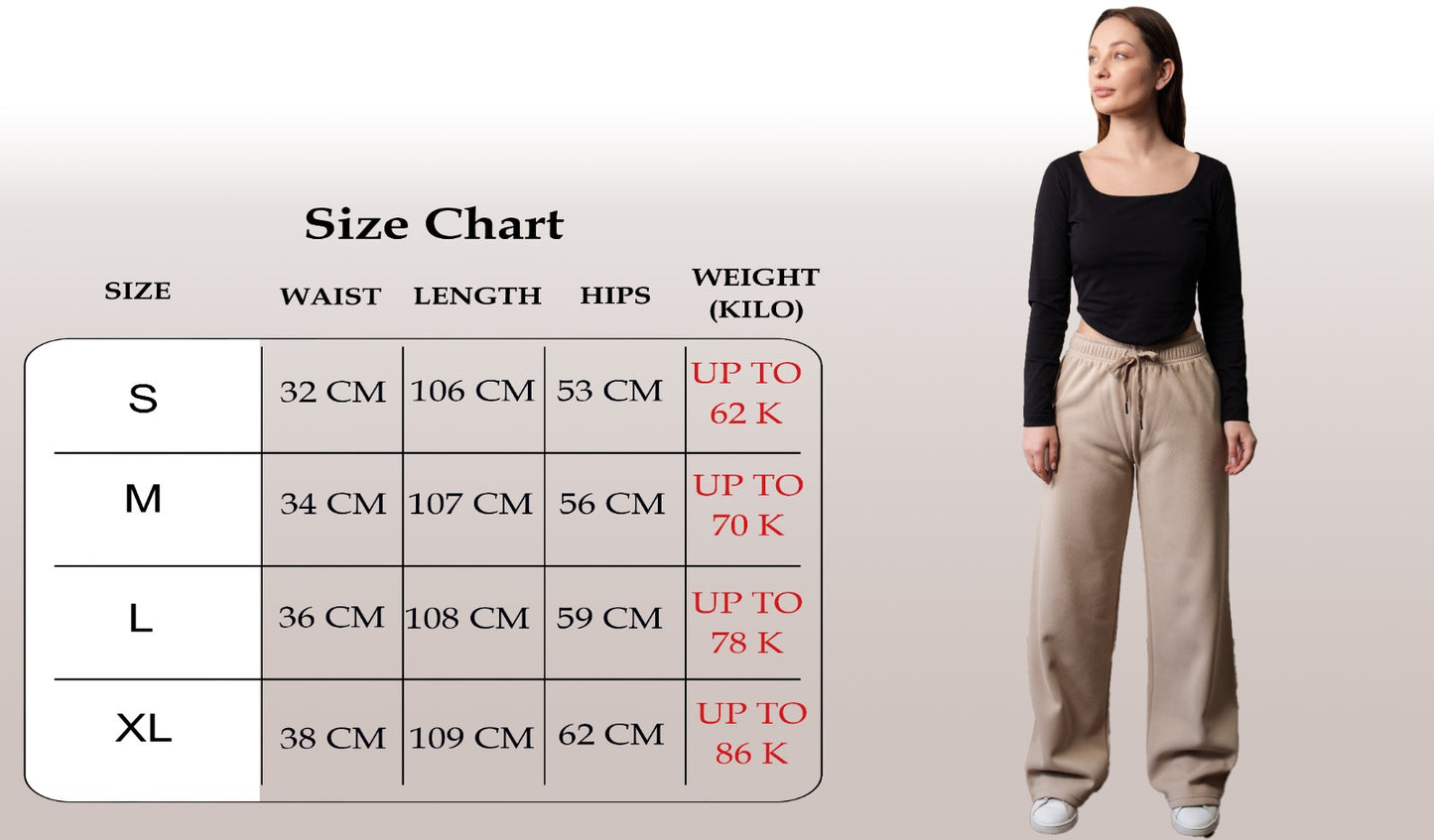 Fleece Wide-Leg Sweatpants | Beige