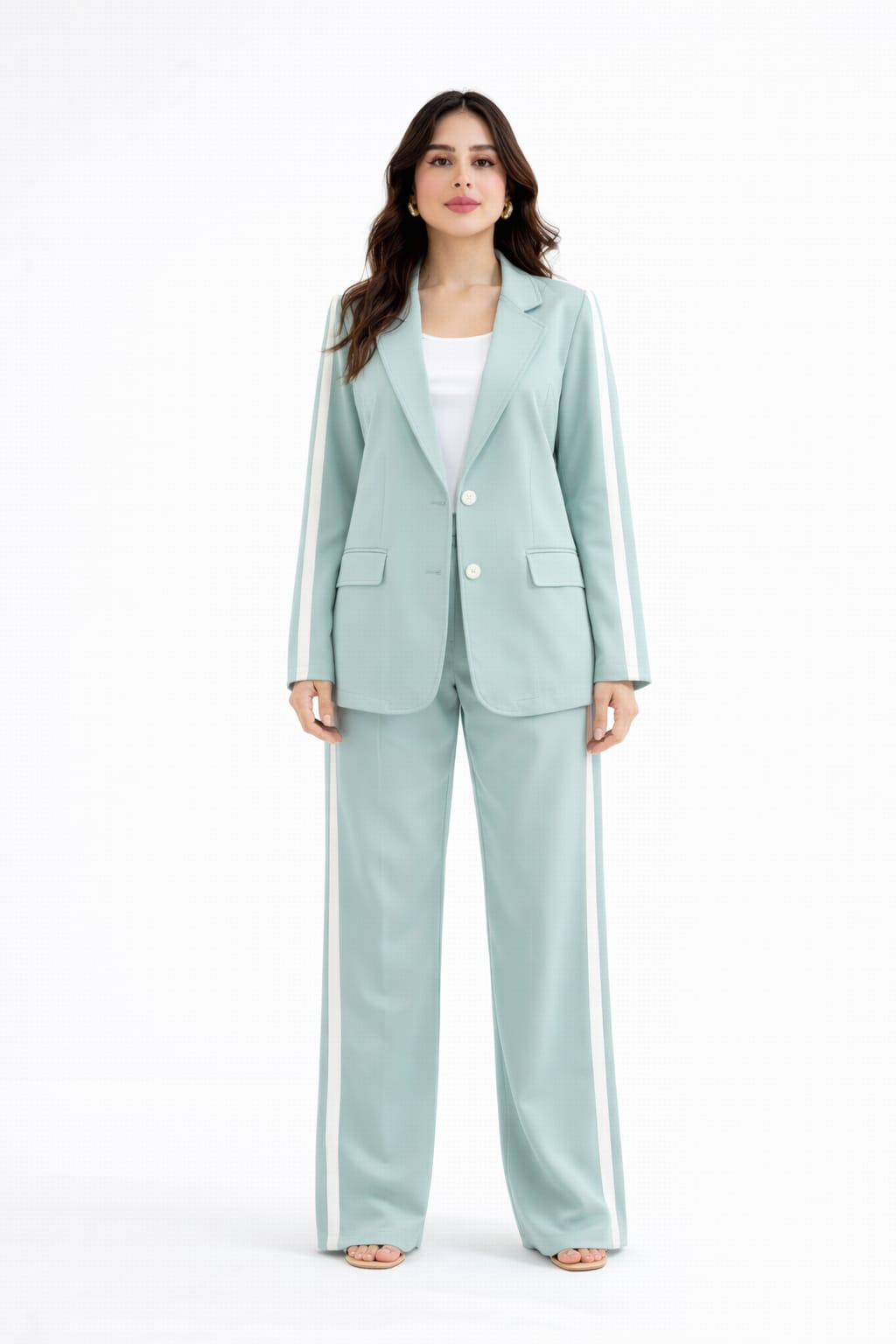 Side Strip Blazer Set