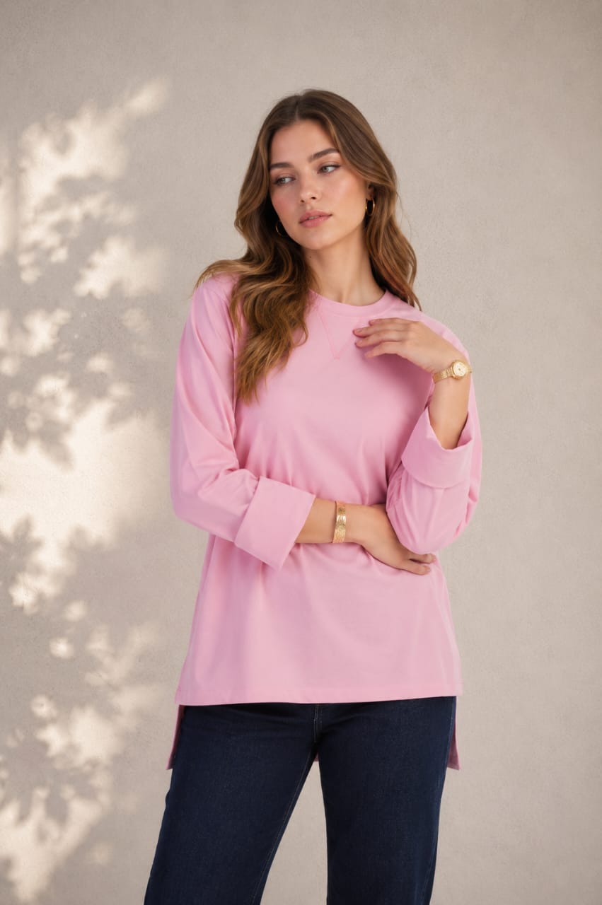 Folded Sleeves T-Shirt