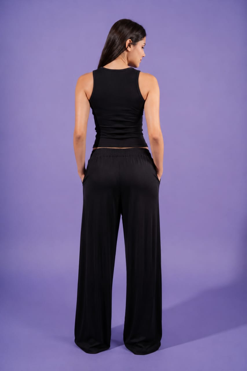 Ribbed Wide Leg Pants