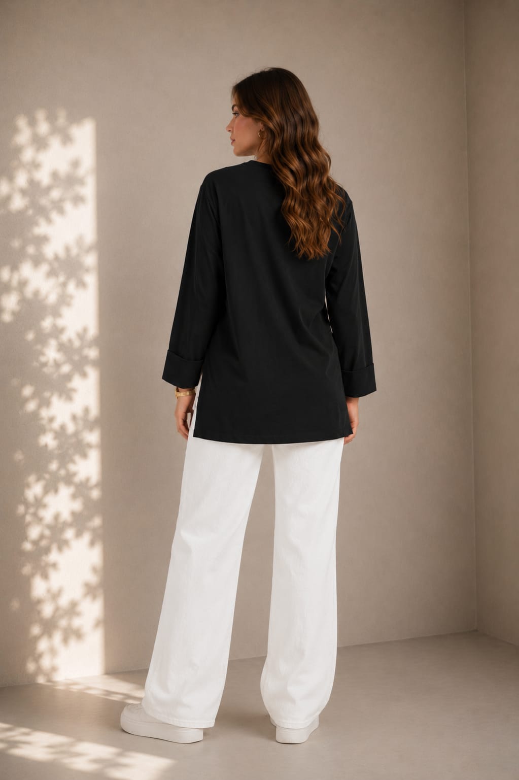 Folded Sleeves T-Shirt