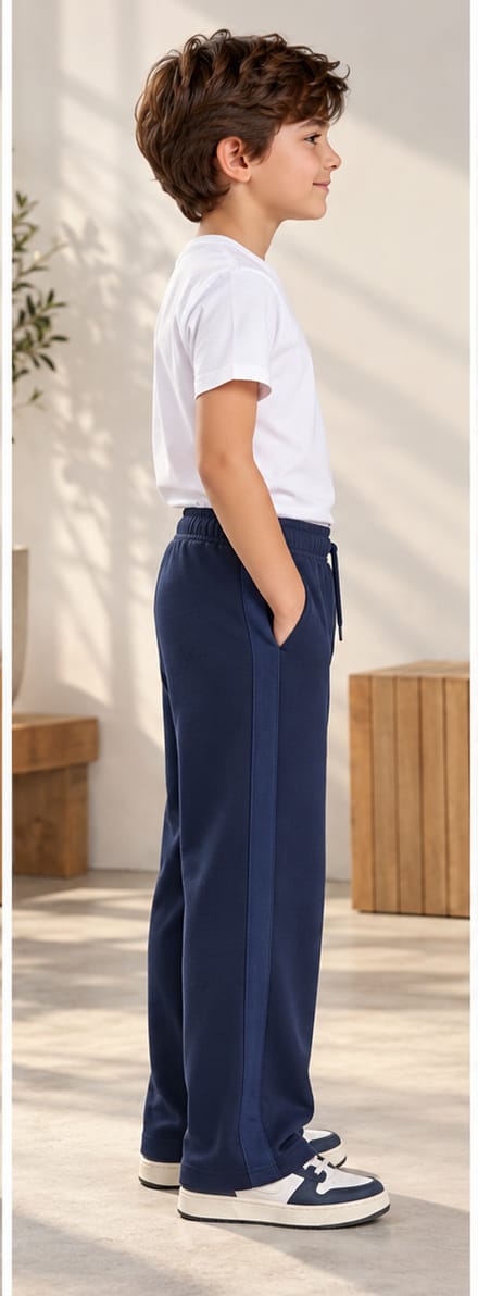 Straight leg trousers