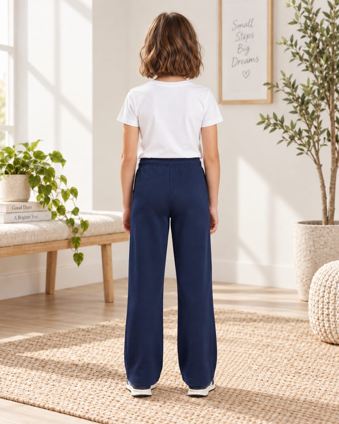 Straight leg trousers
